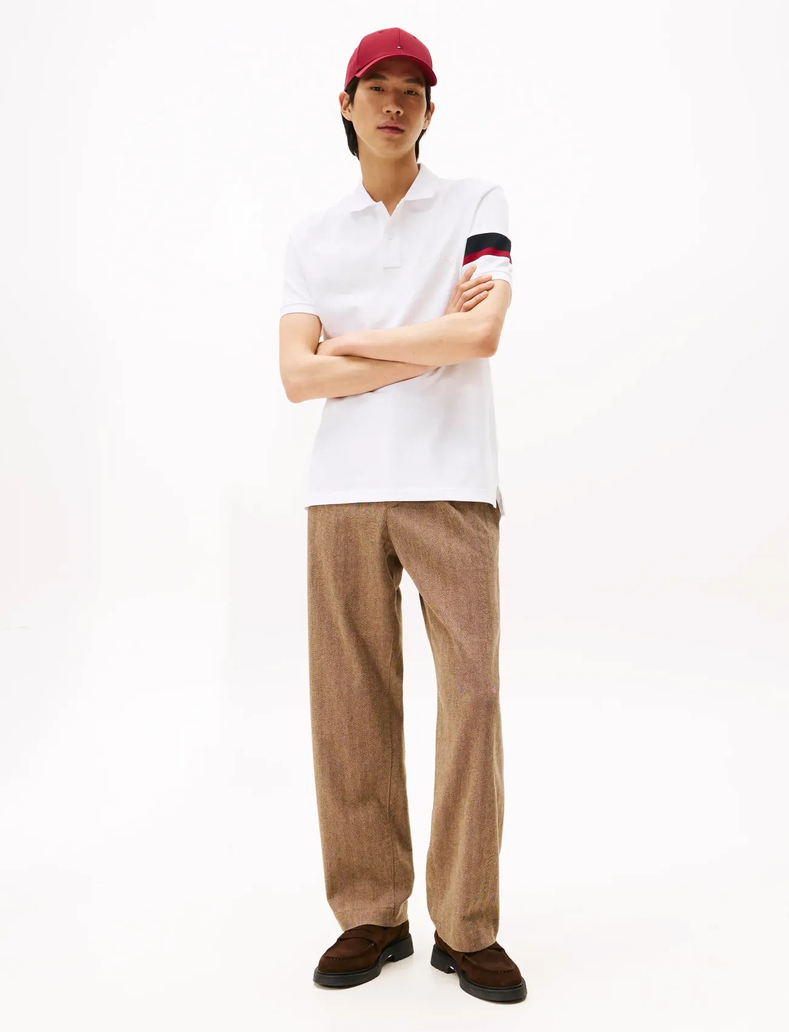 Tommy Hilfiger - RWB SLEEVE TAPE REG POLO - polo marškinėliai trumpomis rankovėmis - white - 3