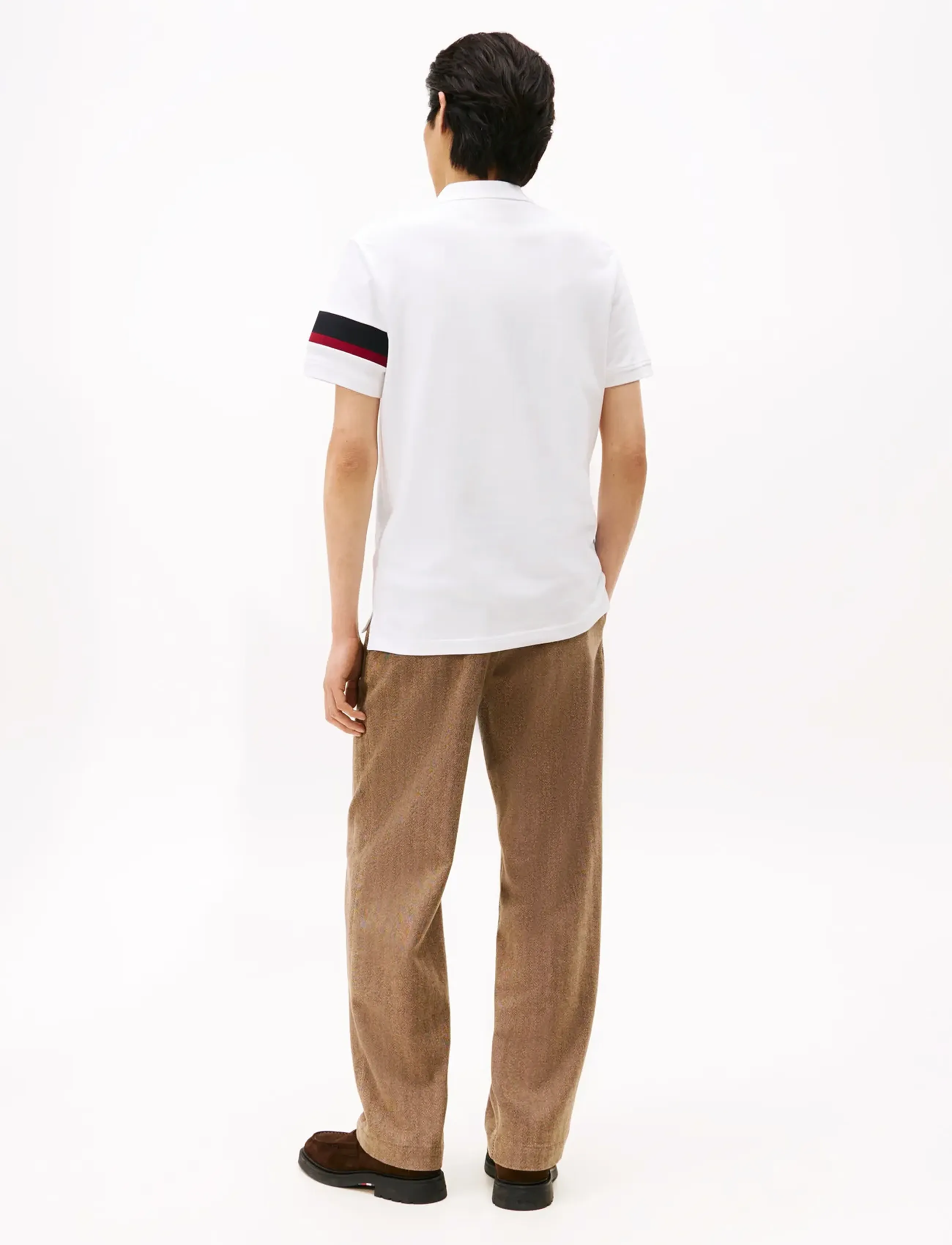 Tommy Hilfiger - RWB SLEEVE TAPE REG POLO - polo marškinėliai trumpomis rankovėmis - white - 4