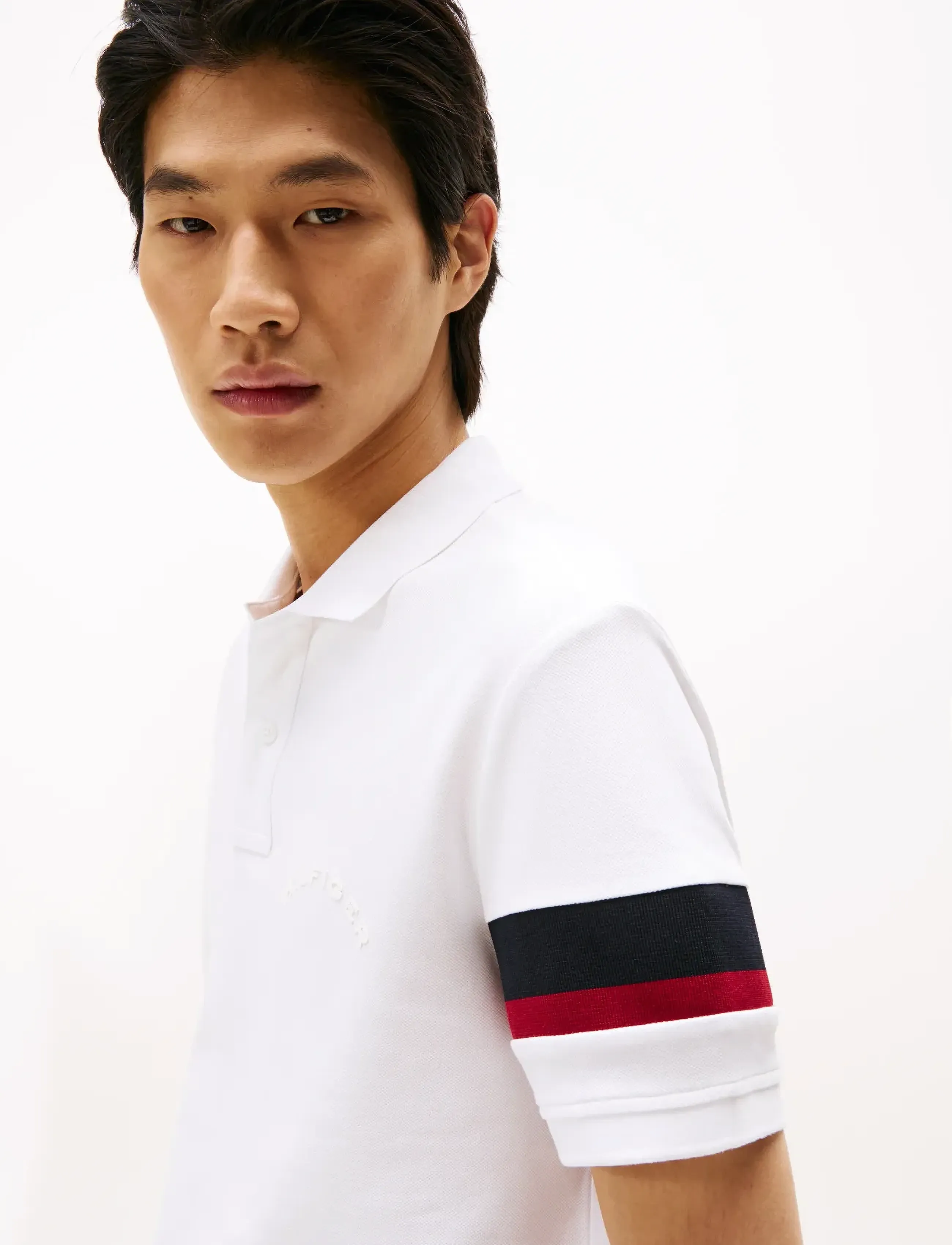 Tommy Hilfiger - RWB SLEEVE TAPE REG POLO - polo marškinėliai trumpomis rankovėmis - white - 5
