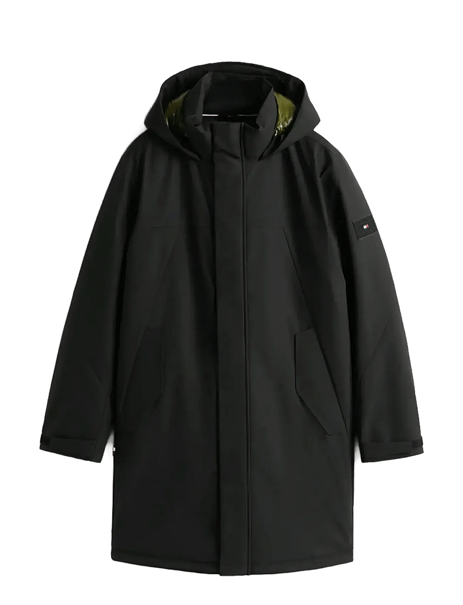Tommy Hilfiger - TECH HOODED PADDED PARKA - parkas - black - 1
