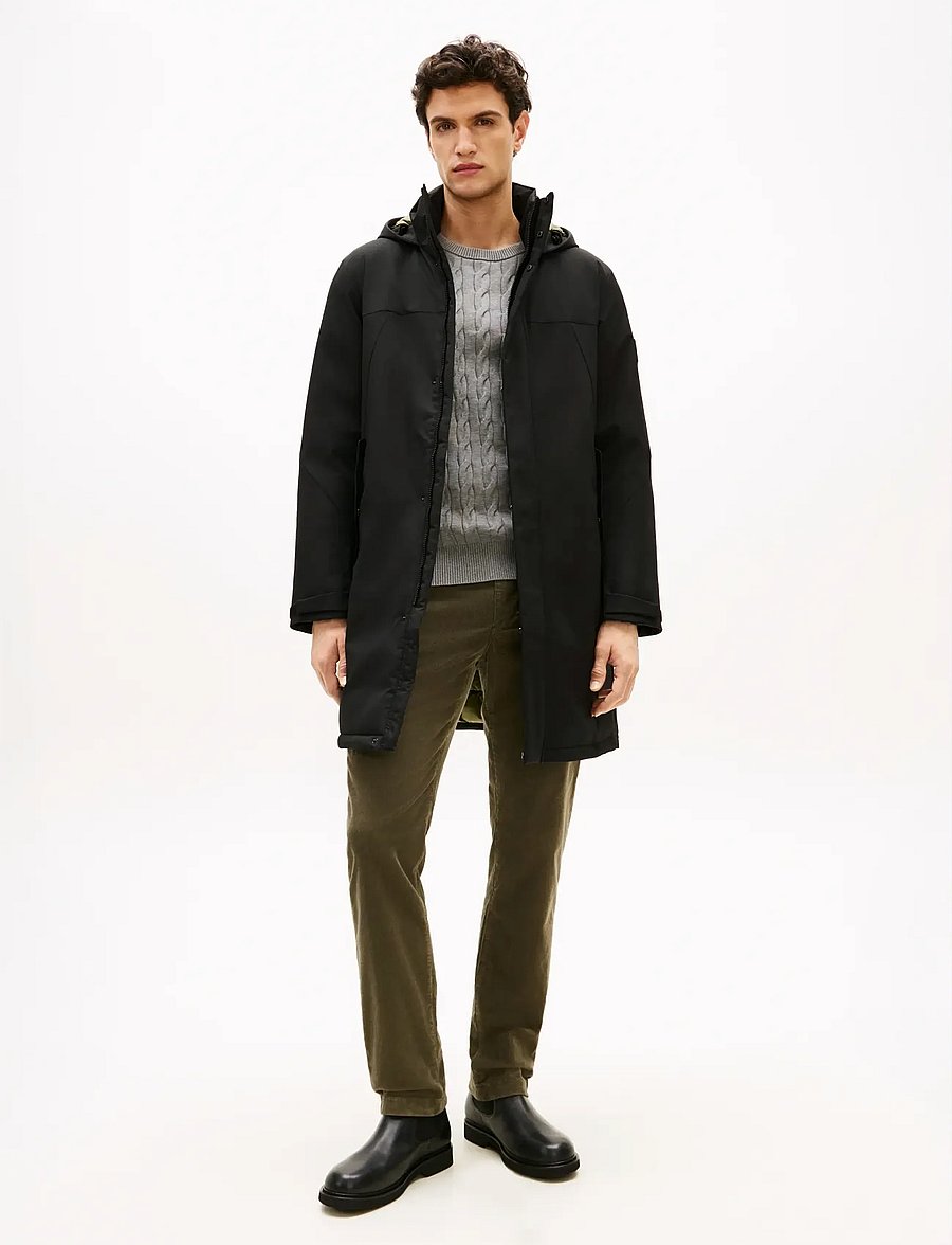 Tommy Hilfiger - TECH HOODED PADDED PARKA - parkas - black - 0