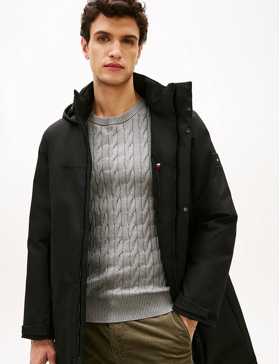 Tommy Hilfiger - TECH HOODED PADDED PARKA - parkas - black - 2