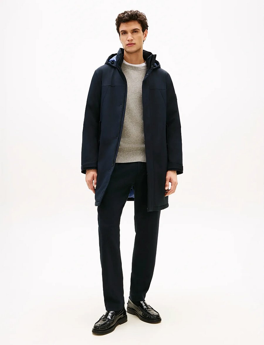 Tommy Hilfiger - TECH HOODED PADDED PARKA - parkas - desert sky - 0