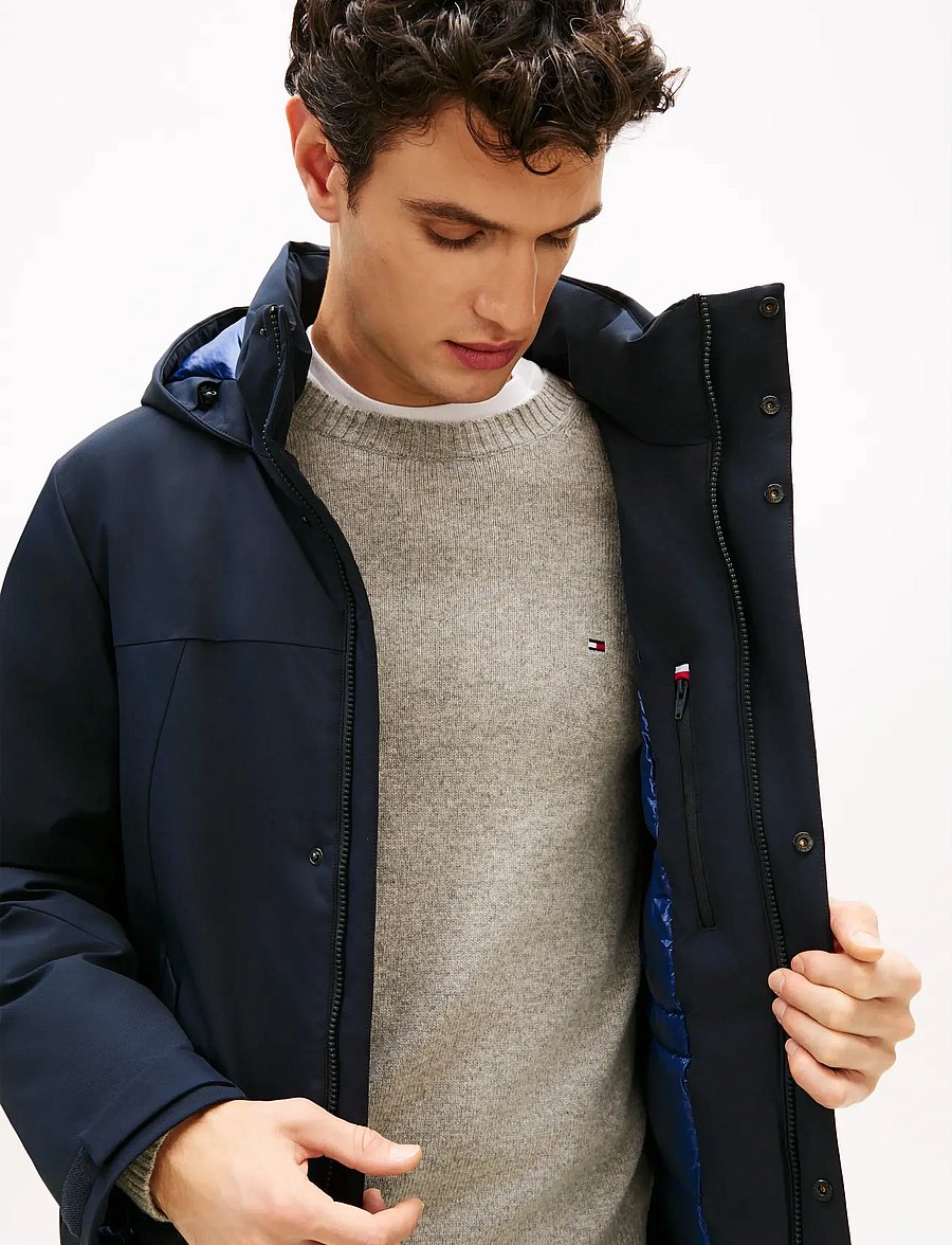 Tommy Hilfiger - TECH HOODED PADDED PARKA - parkas - desert sky - 5