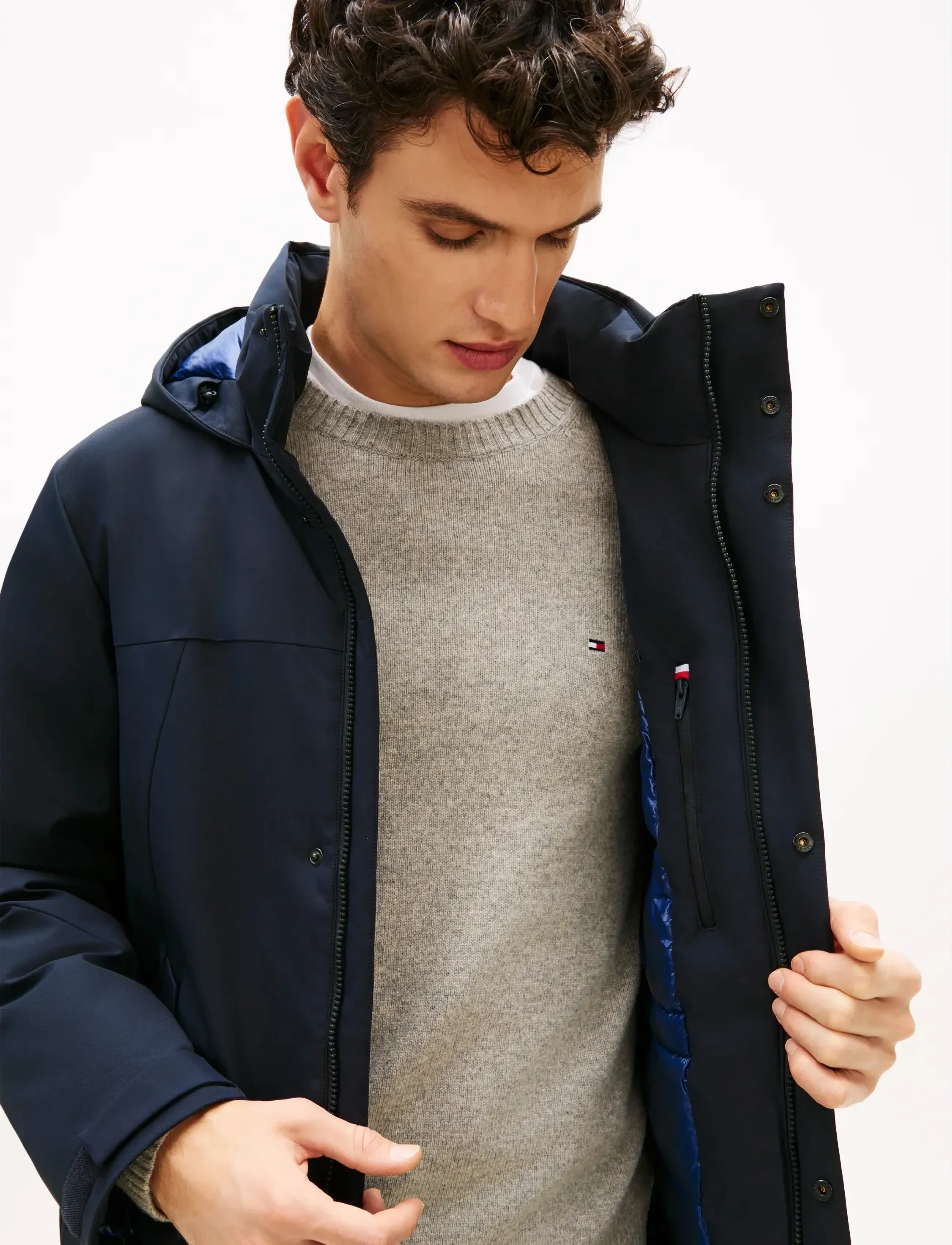 Tommy Hilfiger - TECH HOODED PADDED PARKA - talvejoped - desert sky - 5