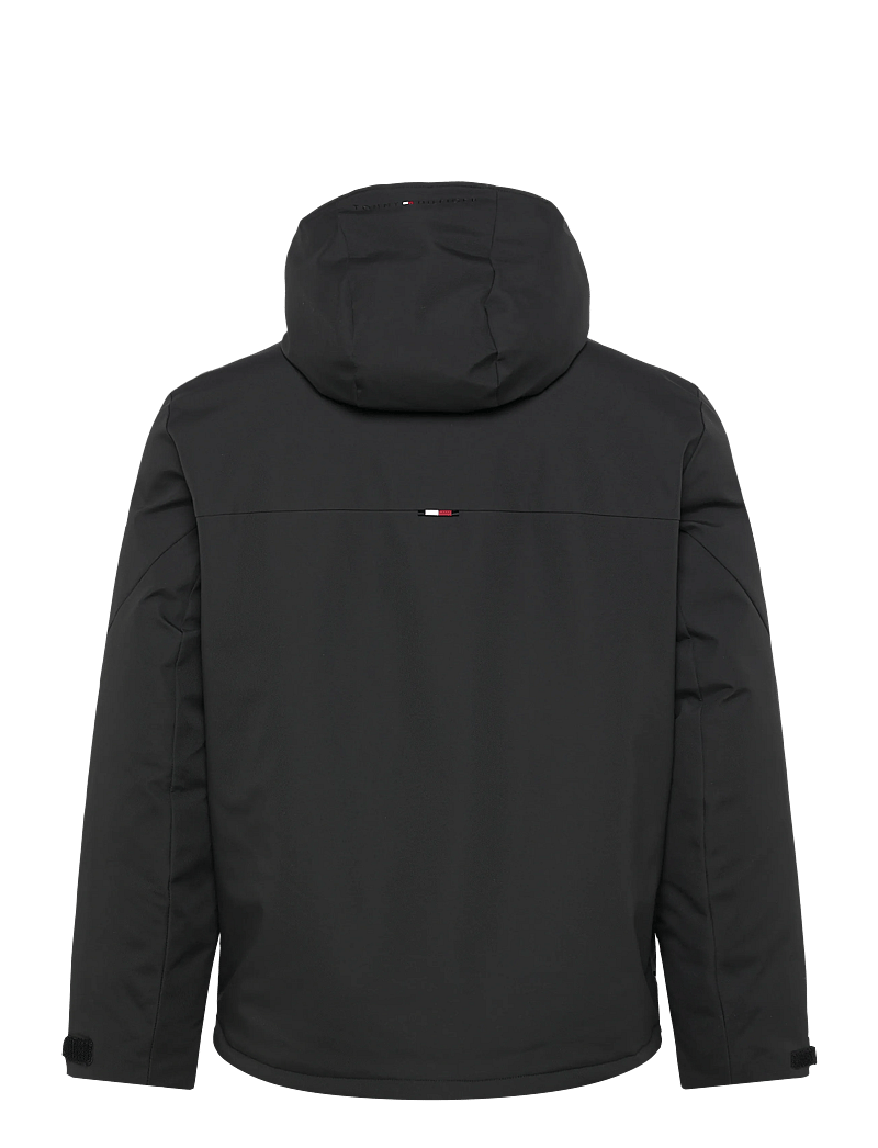 Tommy Hilfiger - TECH HOODED SHORT PADDED JACKET - forede jakker - black - 2