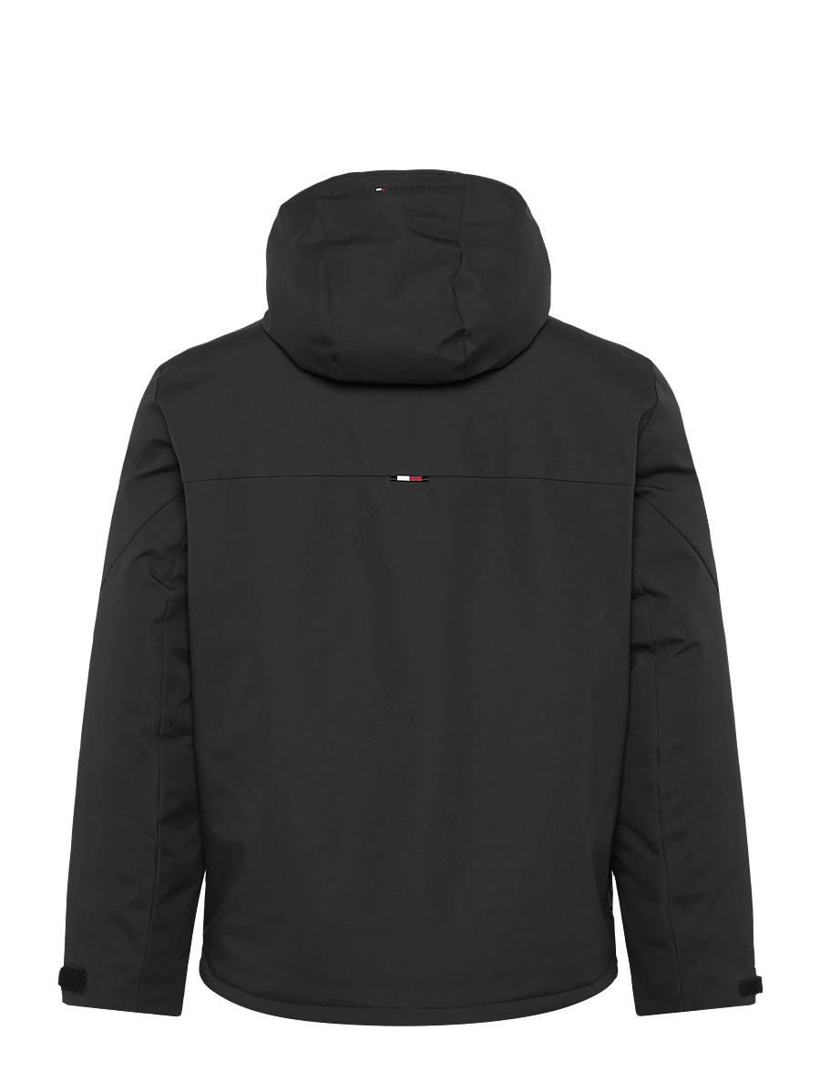 Tommy Hilfiger - TECH HOODED SHORT PADDED JACKET - gefütterte jacken - black - 2