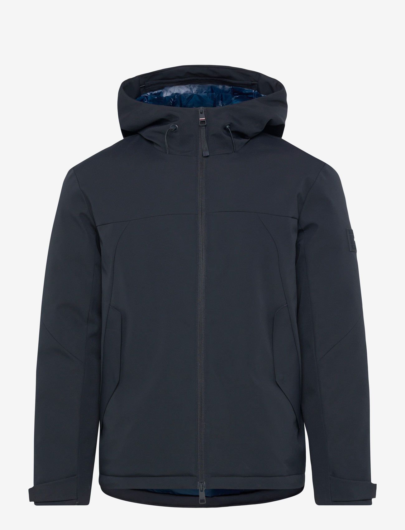 Tommy Hilfiger - TECH HOODED SHORT PADDED JACKET - padded jackets - desert sky - 1