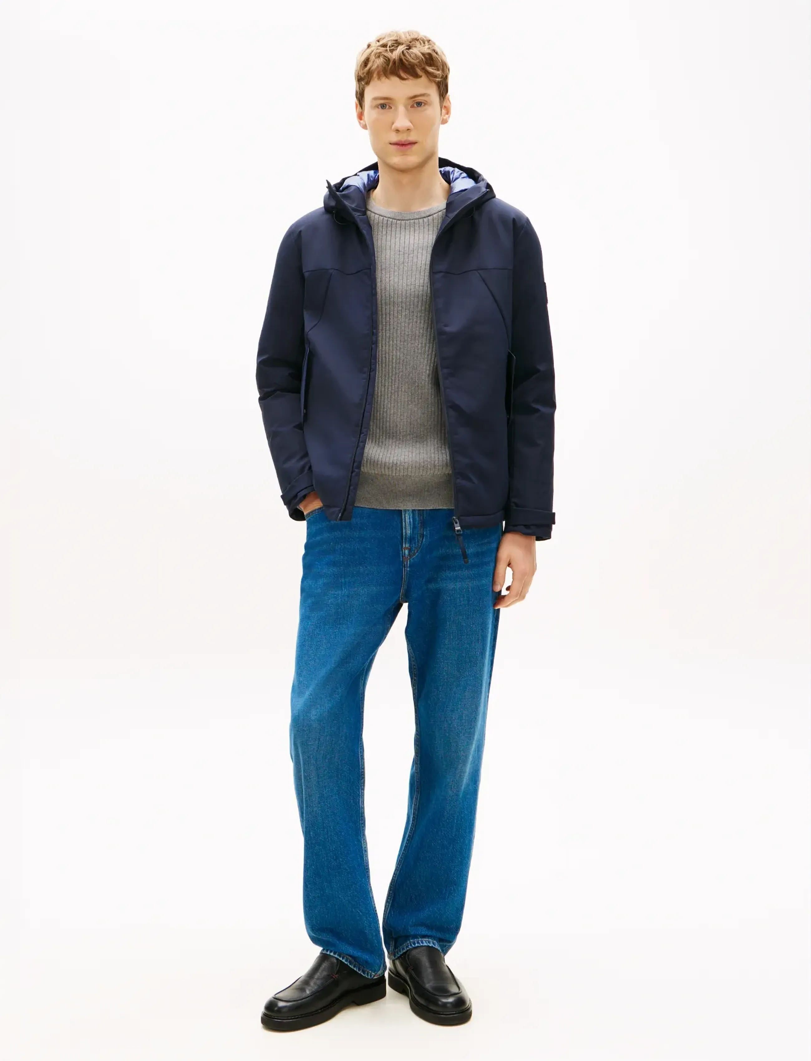 Tommy Hilfiger - TECH HOODED SHORT PADDED JACKET - gefütterte jacken - desert sky - 3
