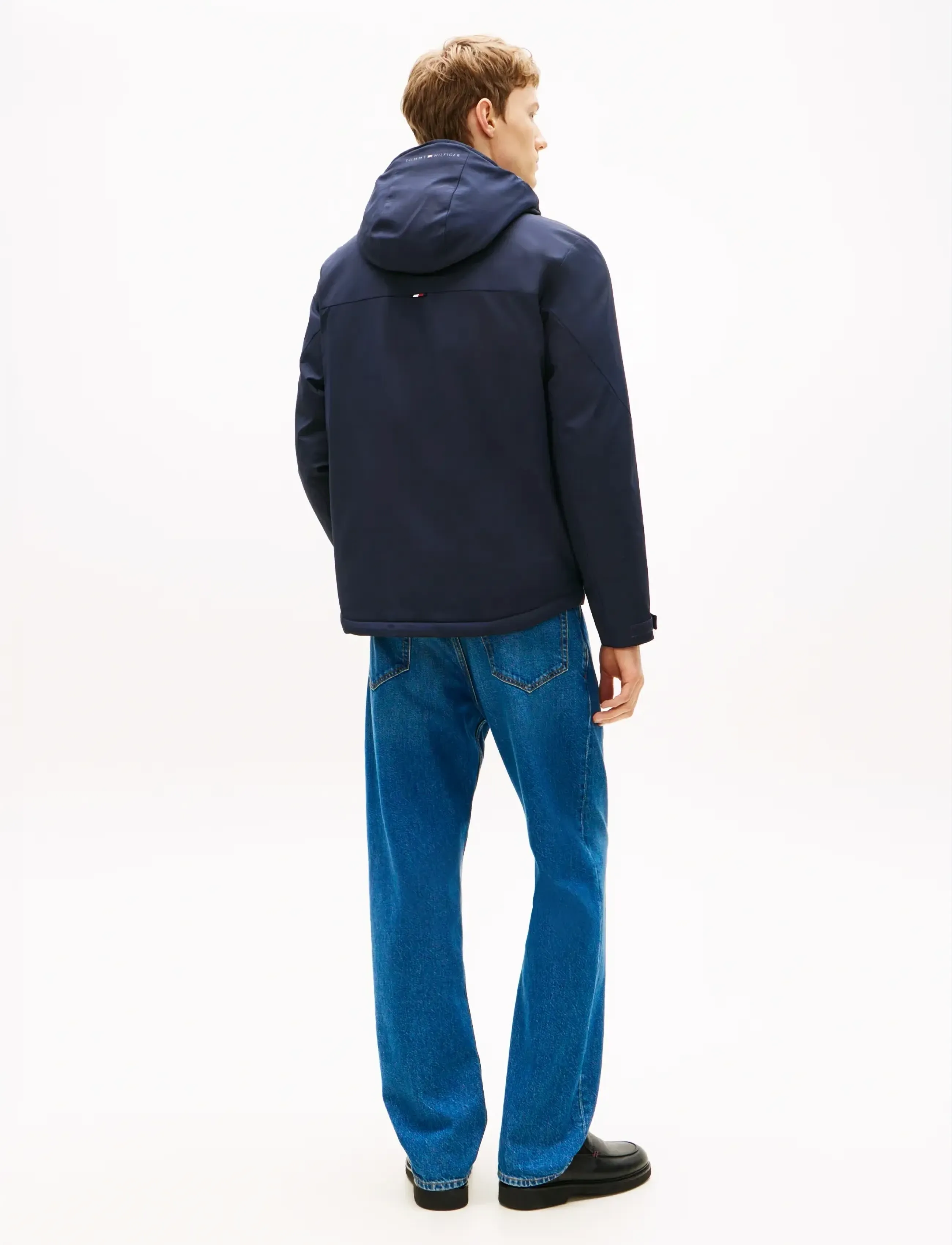 Tommy Hilfiger - TECH HOODED SHORT PADDED JACKET - gefütterte jacken - desert sky - 4