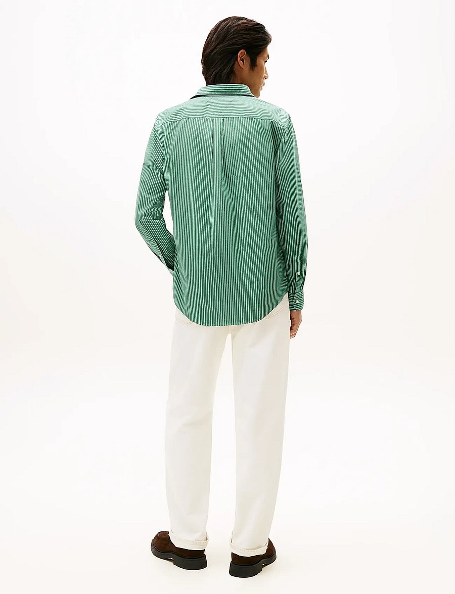 Tommy Hilfiger - CORE HAIRLINE POPLIN RF SHIRT - chemises à rayures - ornamental green stripe - 3