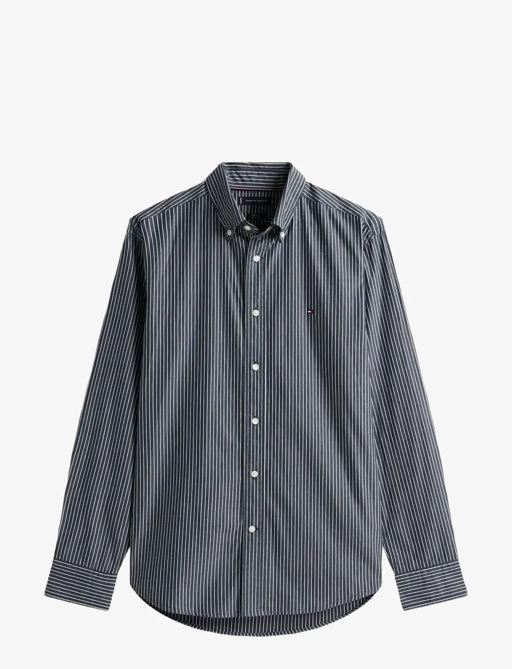 Tommy Hilfiger - CORE HAIRLINE POPLIN RF SHIRT - gestreifte hemden - black / stripe - 1