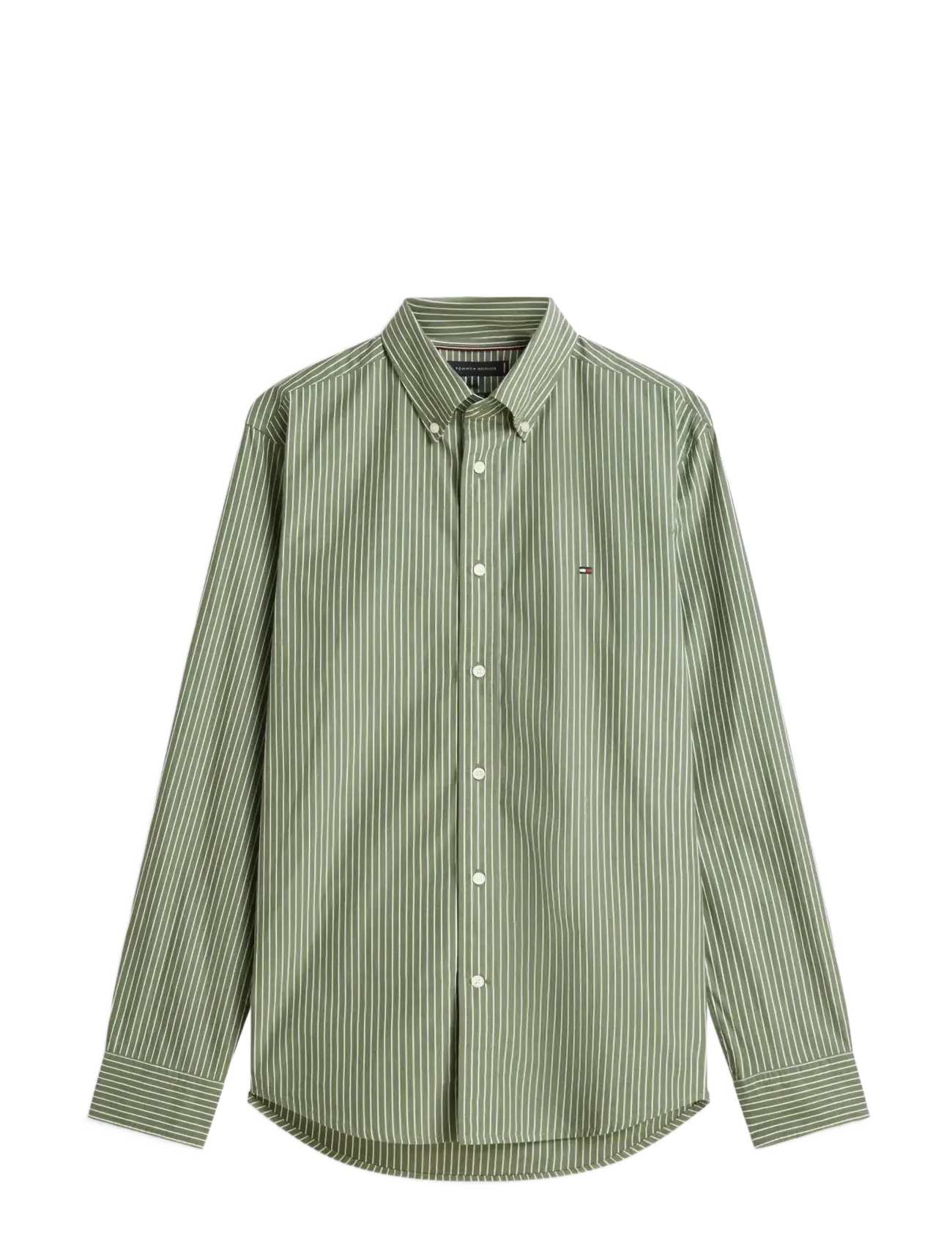 TOMMY HILFIGER Core Hairline Poplin Rf Shirt Khaki - XXL - Herren
