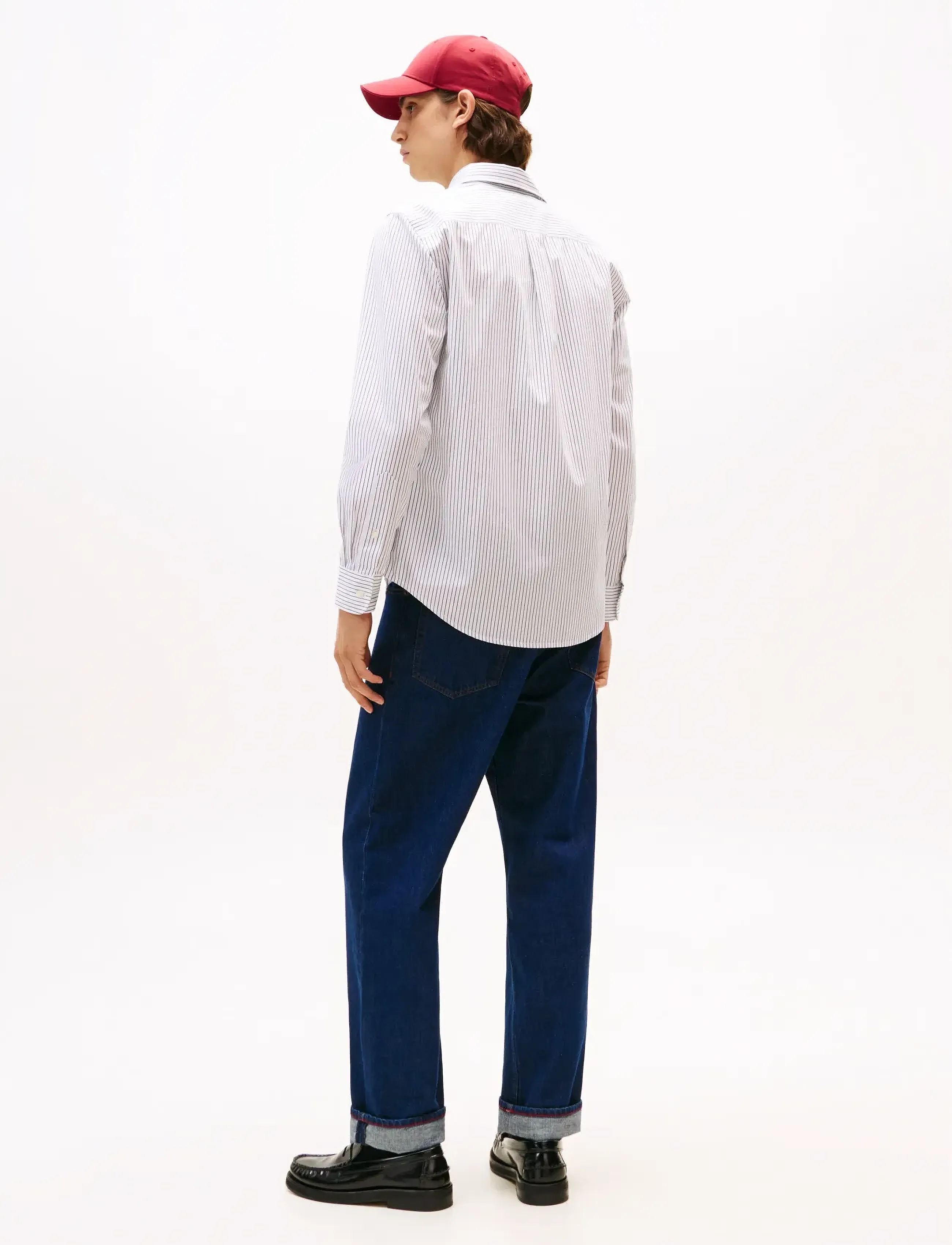 Tommy Hilfiger - CORE HAIRLINE POPLIN RF SHIRT - striped shirts - white / stripe - 3
