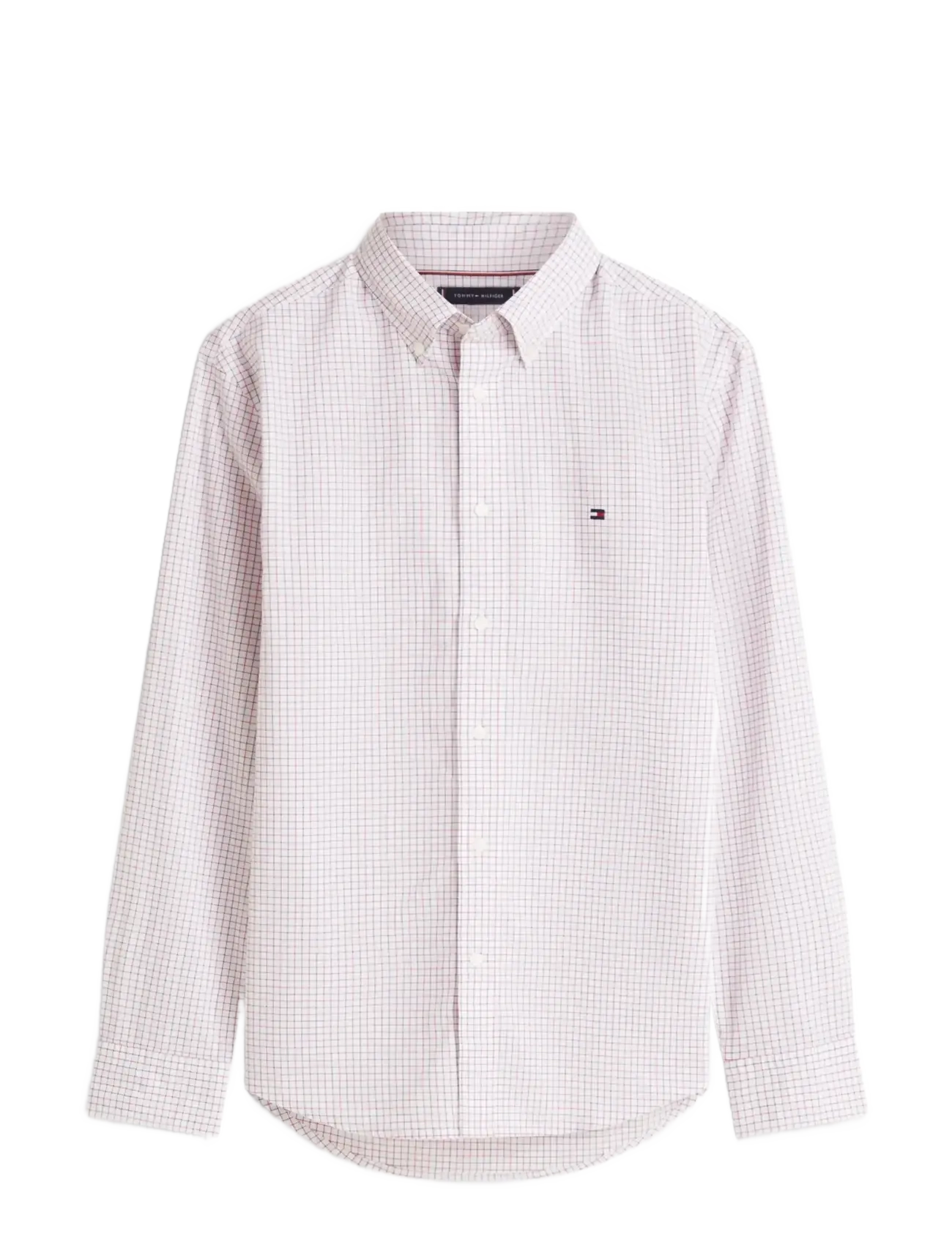 Tommy Hilfiger CORE TATTERSALL POPLIN RF SHIRT - Skjorter - MEDIUM RED   CHECK / red