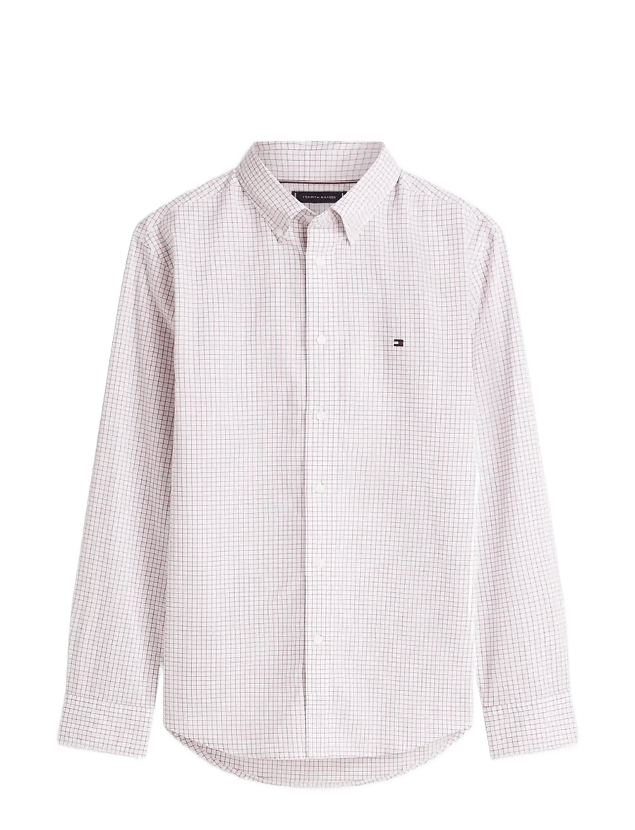 Tommy Hilfiger - CORE TATTERSALL POPLIN RF SHIRT - medium red check - 1