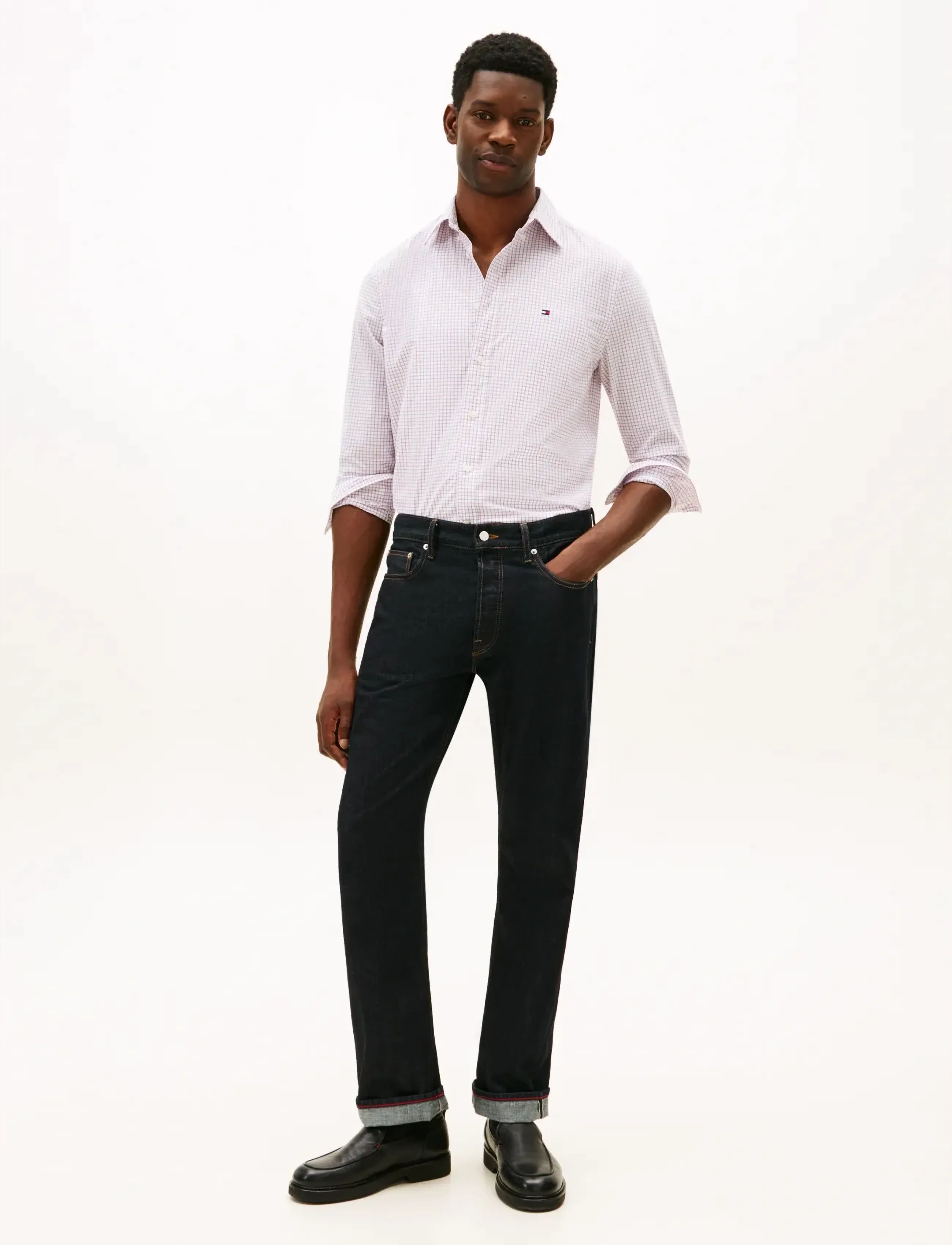 Tommy Hilfiger - CORE TATTERSALL POPLIN RF SHIRT - languoti marškiniai - medium red   check - 2