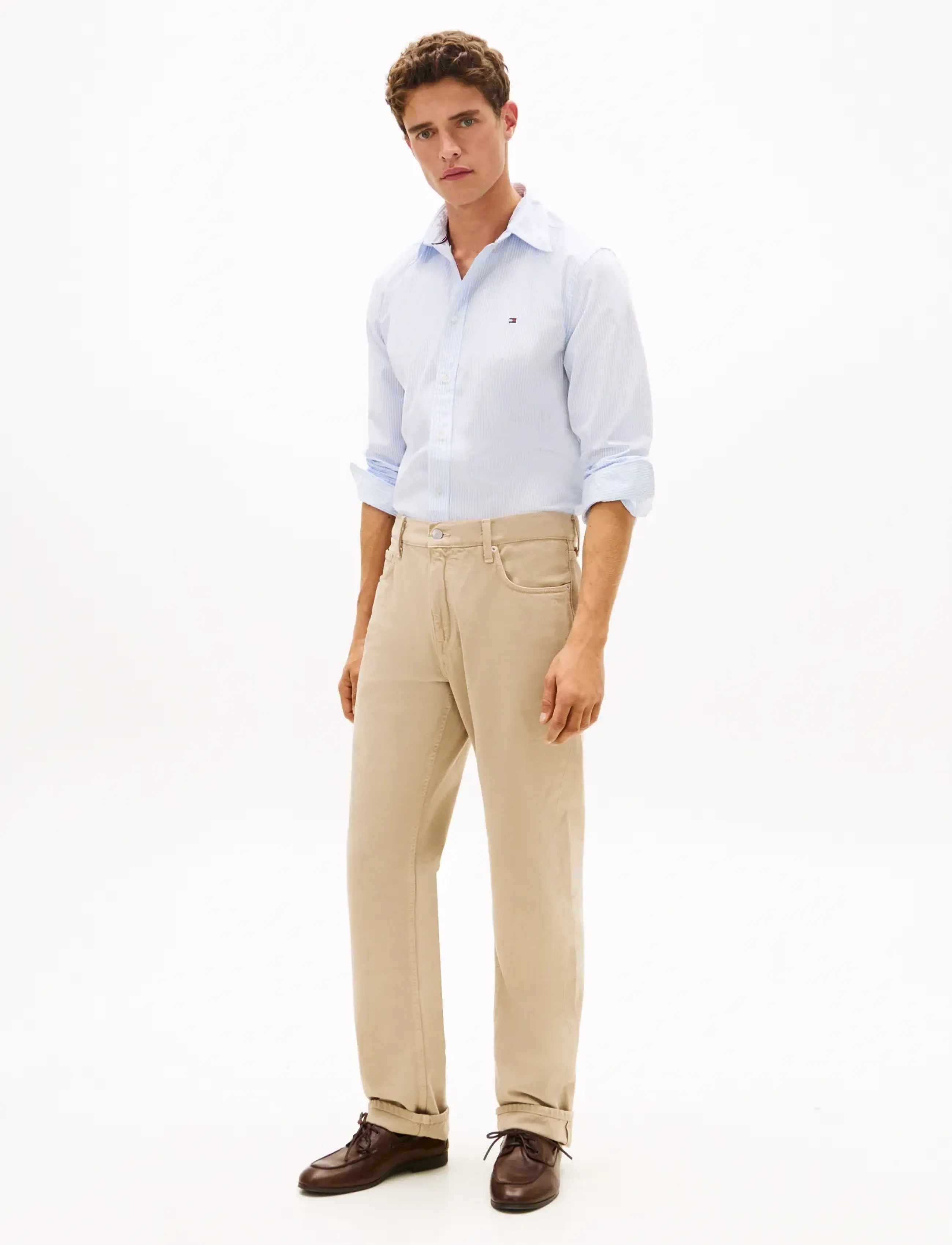 Tommy Hilfiger - CORE FLEX POP CLASSIC STP SHIRT - raidalliset kauluspaidat - sweet blue   stripe - 4