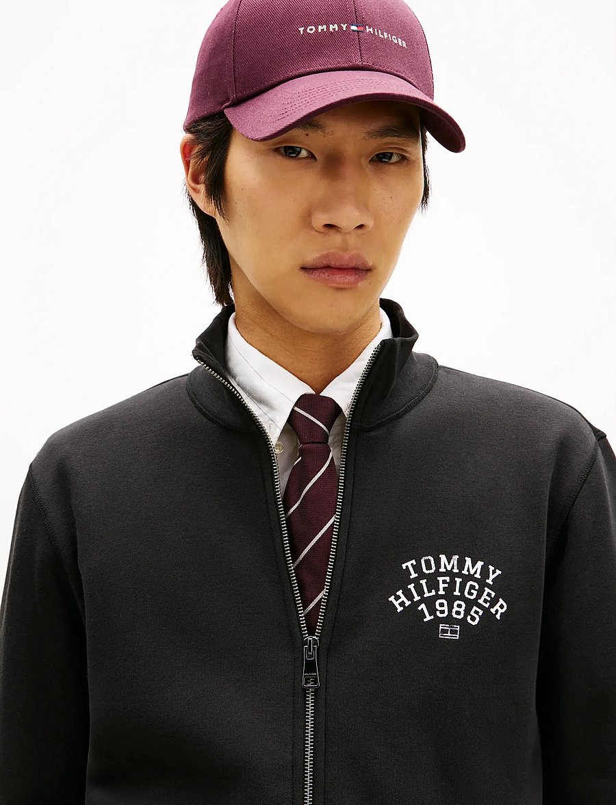 Tommy Hilfiger - HILFIGER ARCH STAND COLLAR ZIP - sügisjoped - black - 4