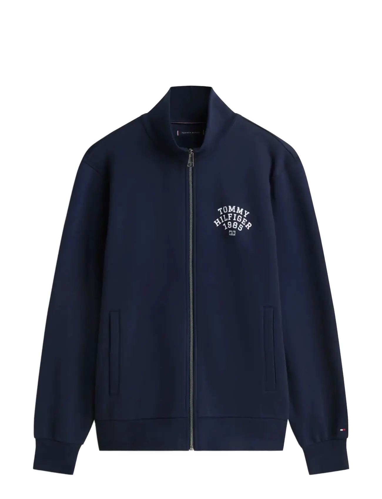 HILFIGER ARCH STAND COLLAR ZIP - DESERT SKY