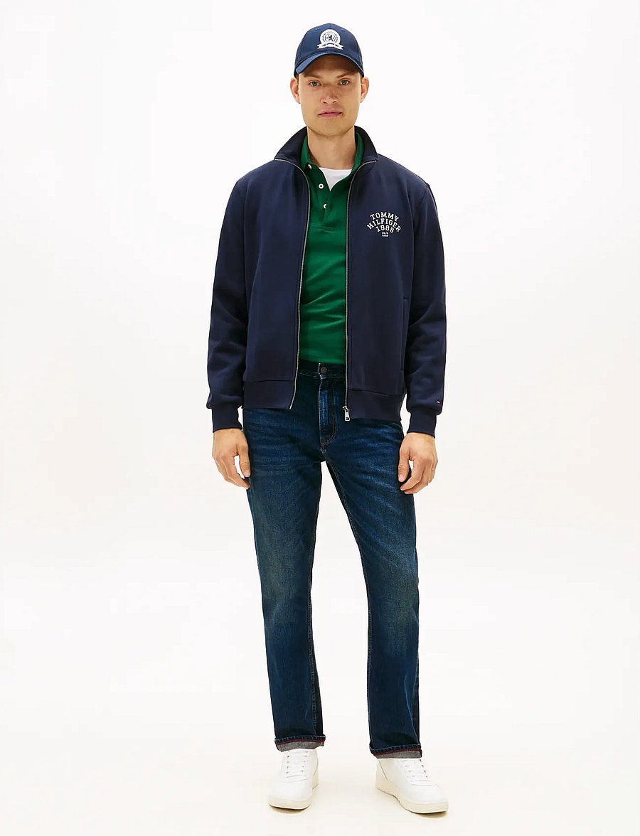 Tommy Hilfiger - HILFIGER ARCH STAND COLLAR ZIP - lentejassen - desert sky - 2