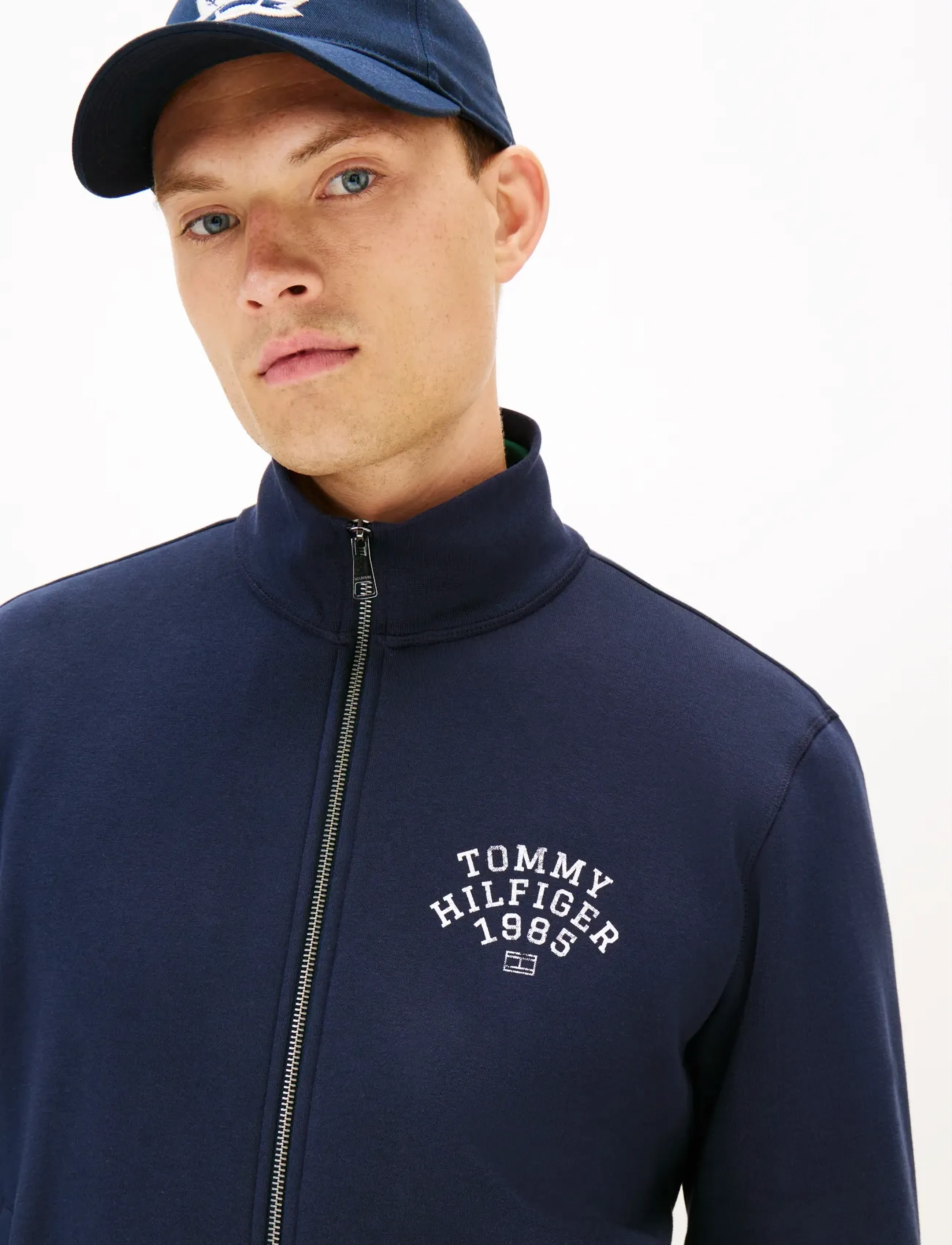 Tommy Hilfiger - HILFIGER ARCH STAND COLLAR ZIP - spring jackets - desert sky - 4