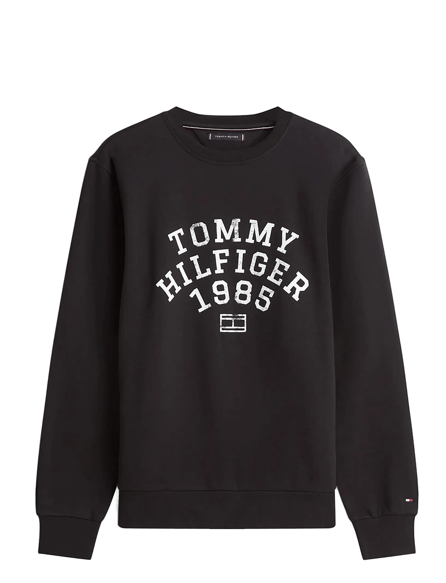 Tommy Hilfiger - HILFIGER ARCH SWEATSHIRT - sweatshirts - black - 0
