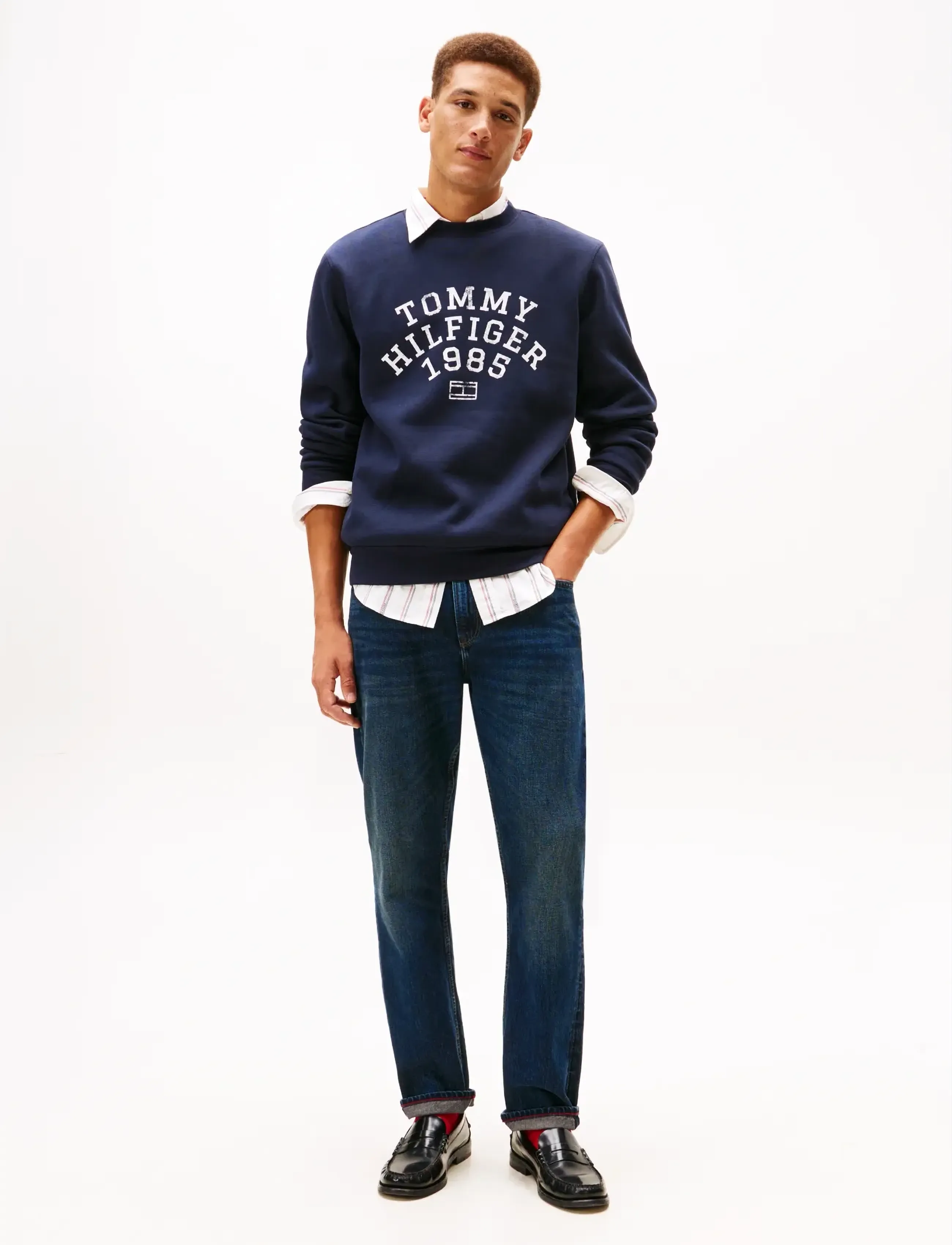 Tommy Hilfiger - HILFIGER ARCH SWEATSHIRT - shoppa efter tillfälle - desert sky - 2