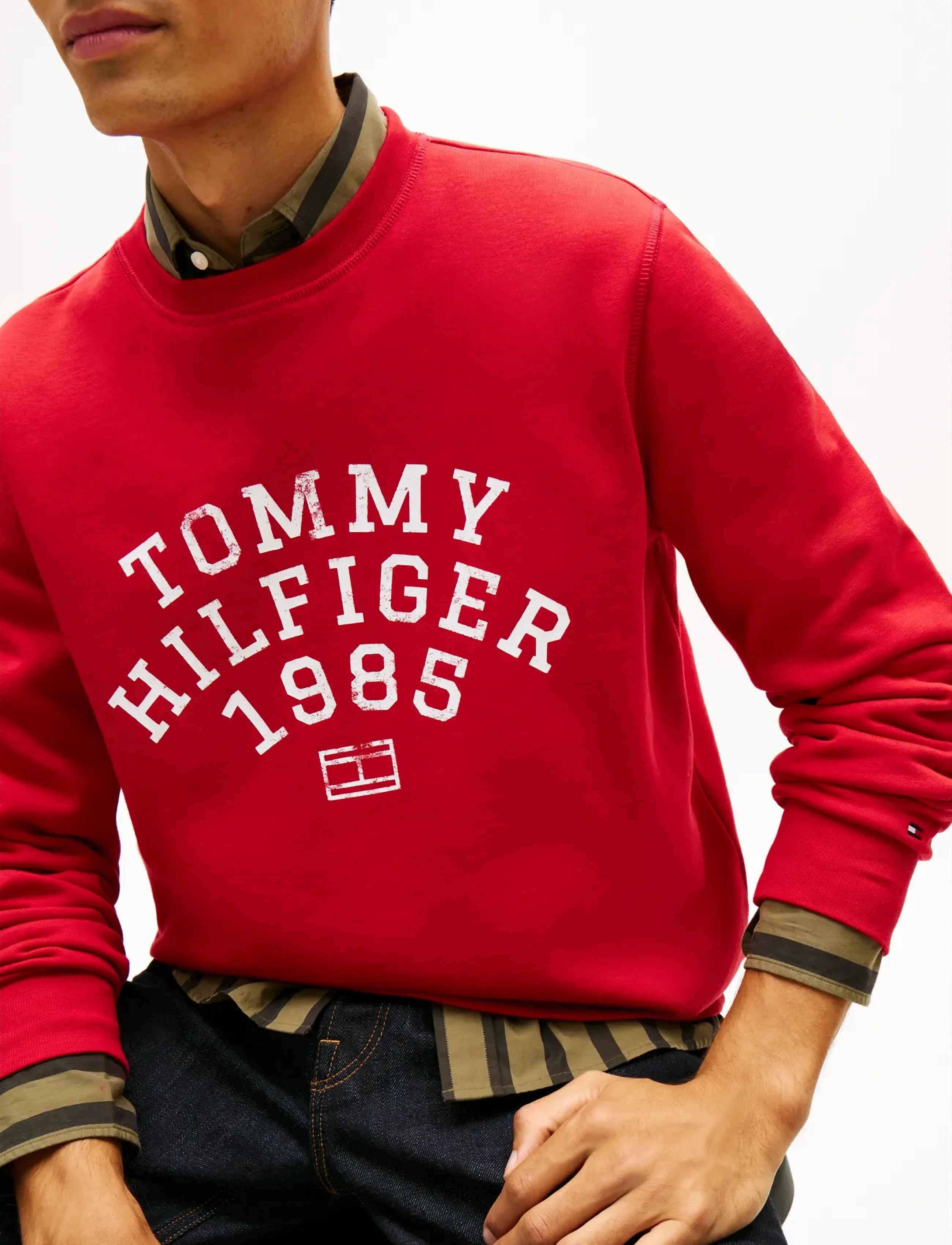 Tommy Hilfiger - HILFIGER ARCH SWEATSHIRT - shop by occasion - medium red - 4