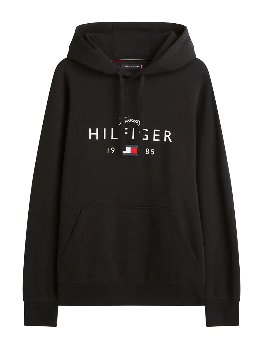 Tommy Hilfiger - BRAND LOVE BIG HILFIGER HOODIE - kapuzenpullover - black - 1