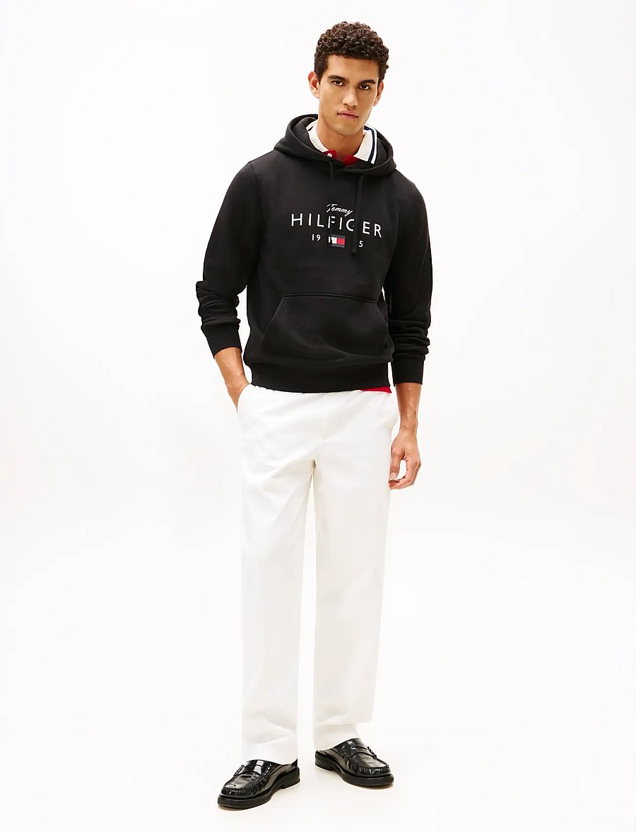 Tommy Hilfiger - BRAND LOVE BIG HILFIGER HOODIE - kapuzenpullover - black - 2