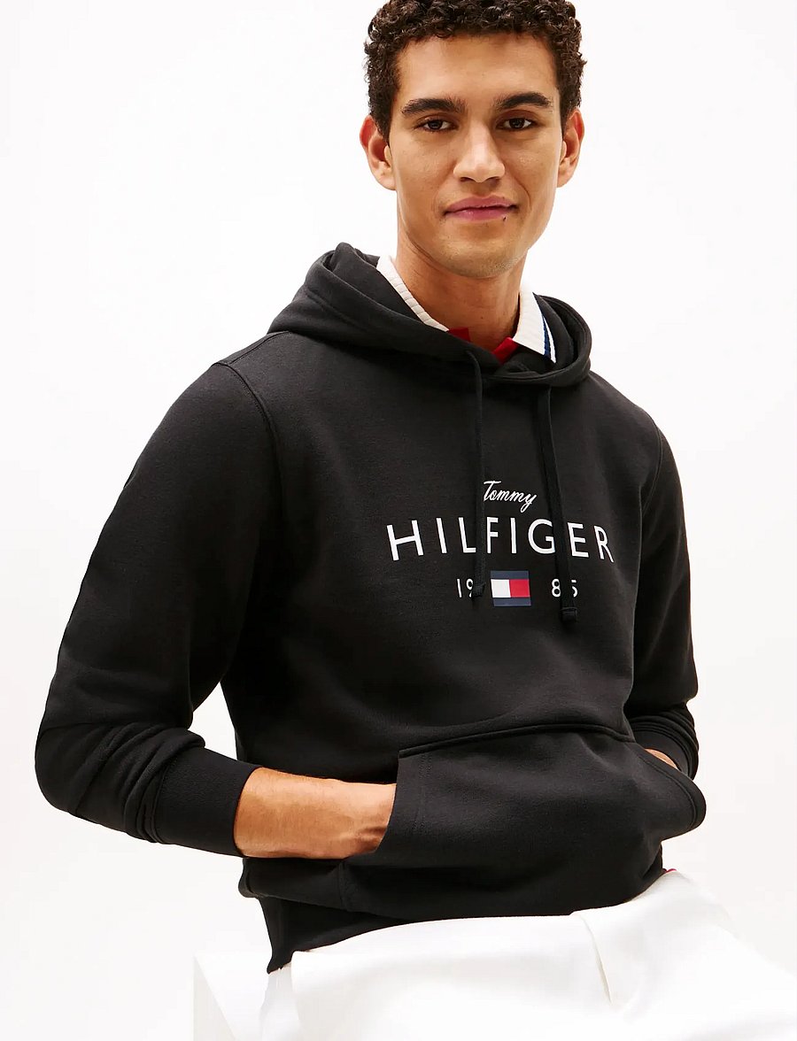 Tommy Hilfiger - BRAND LOVE BIG HILFIGER HOODIE - kapuzenpullover - black - 4