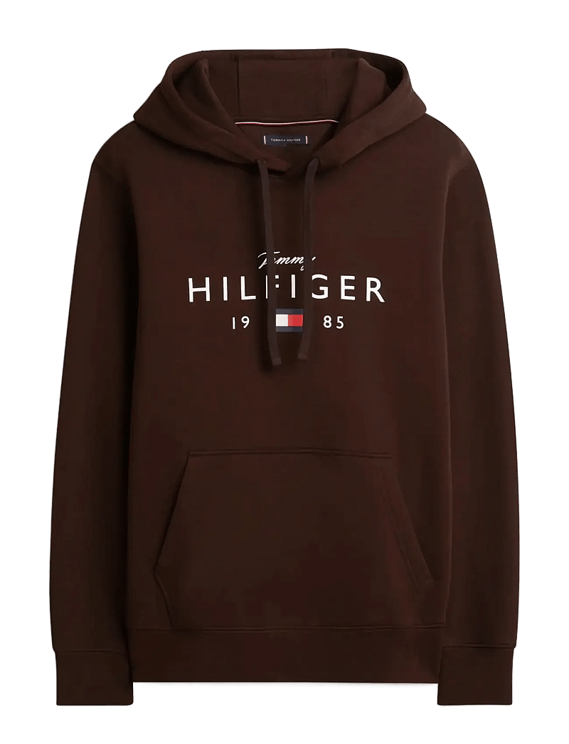 Tommy Hilfiger - BRAND LOVE BIG HILFIGER HOODIE - hoodies - chocolate - 1