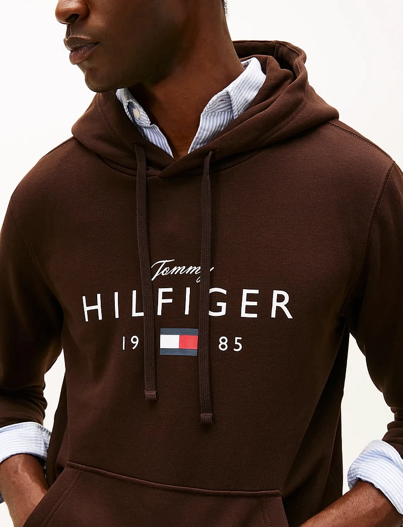 Tommy Hilfiger - BRAND LOVE BIG HILFIGER HOODIE - hoodies - chocolate - 4
