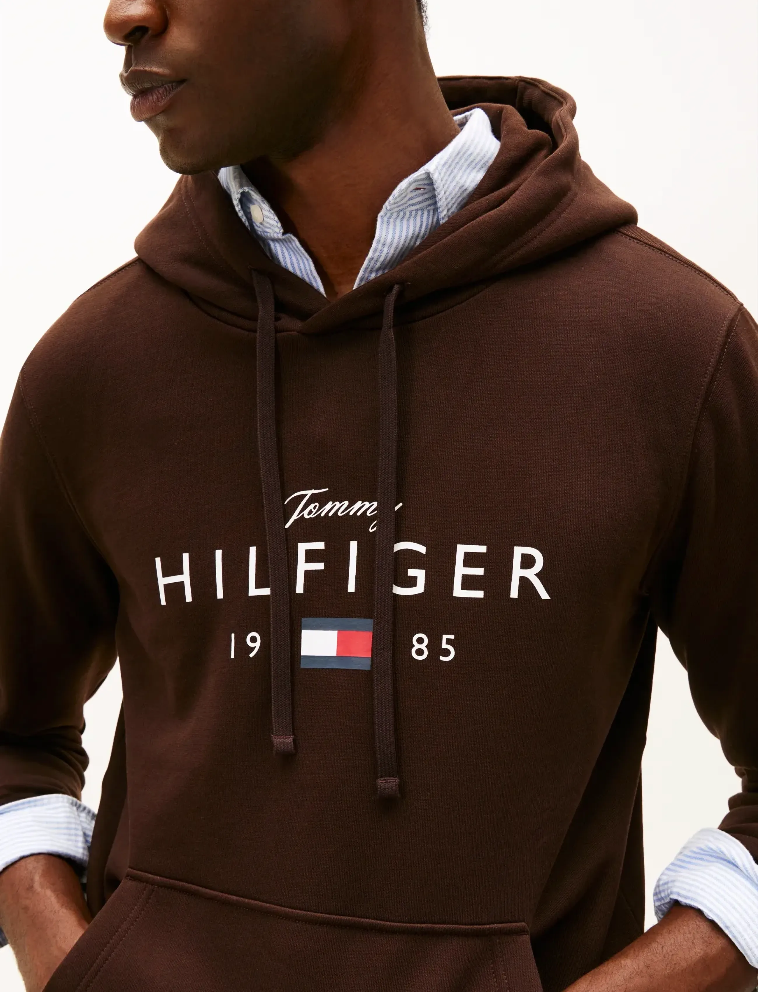Tommy Hilfiger - BRAND LOVE BIG HILFIGER HOODIE - hættetrøjer - chocolate - 4