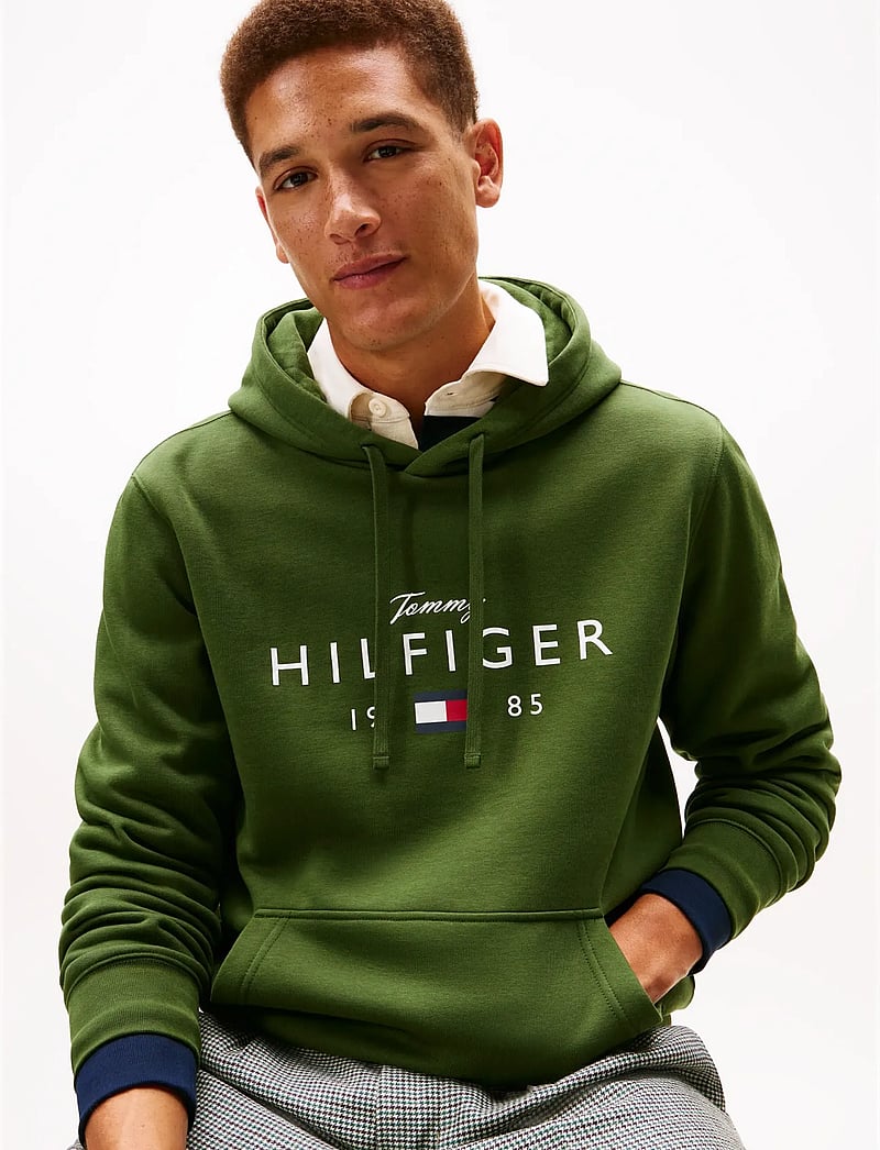 Tommy Hilfiger - BRAND LOVE BIG HILFIGER HOODIE - hoodies - mountain pine - 4