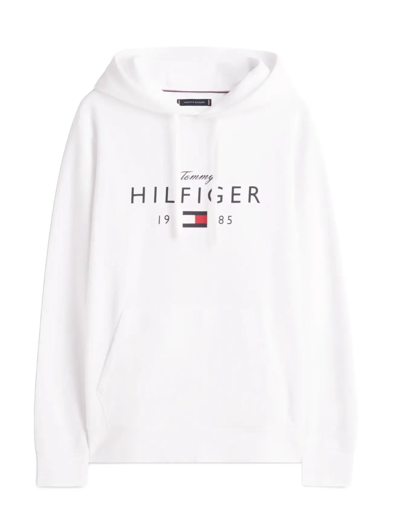 Tommy Hilfiger BRAND LOVE BIG HILFIGER HOODIE - Sweatshirts & hættetrøjer - WHITE / white