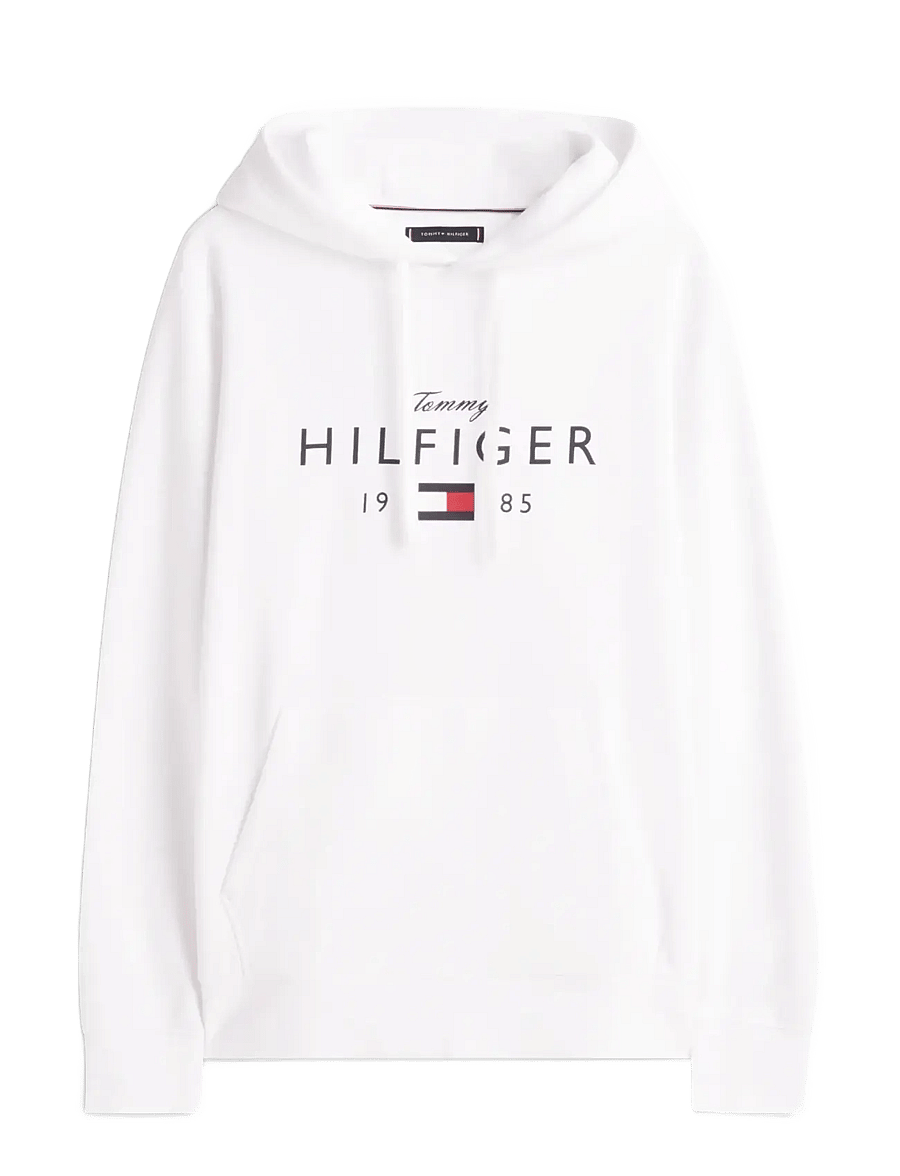 Tommy Hilfiger - BRAND LOVE BIG HILFIGER HOODIE - hættetrøjer - white - 1