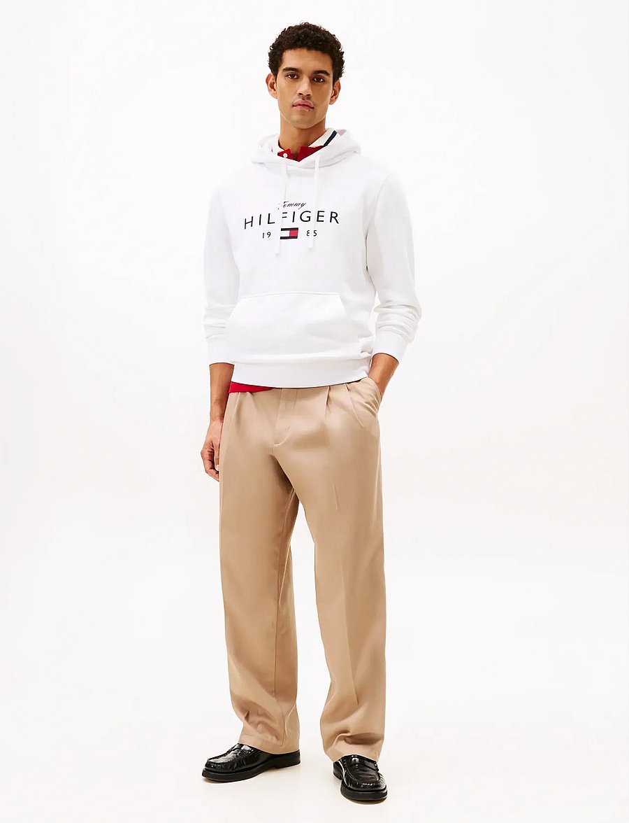Tommy Hilfiger - BRAND LOVE BIG HILFIGER HOODIE - hættetrøjer - white - 2