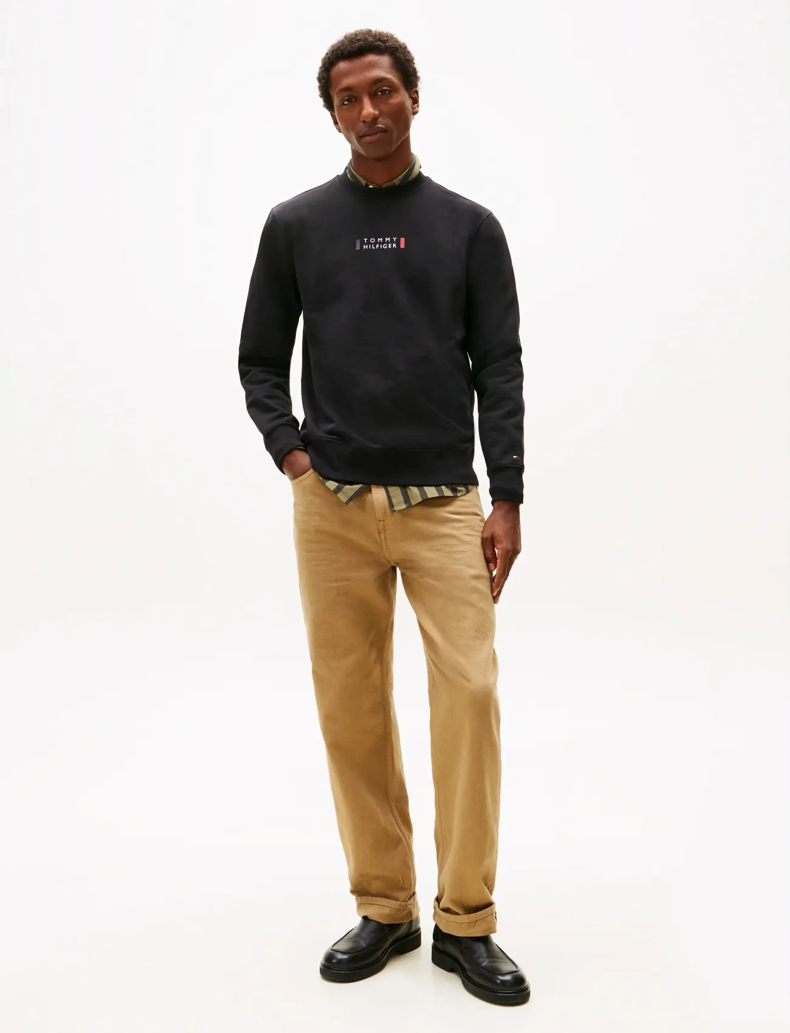 Tommy Hilfiger - BRAND LOVE SWEATSHIRT - shoppa efter tillfälle - black - 2