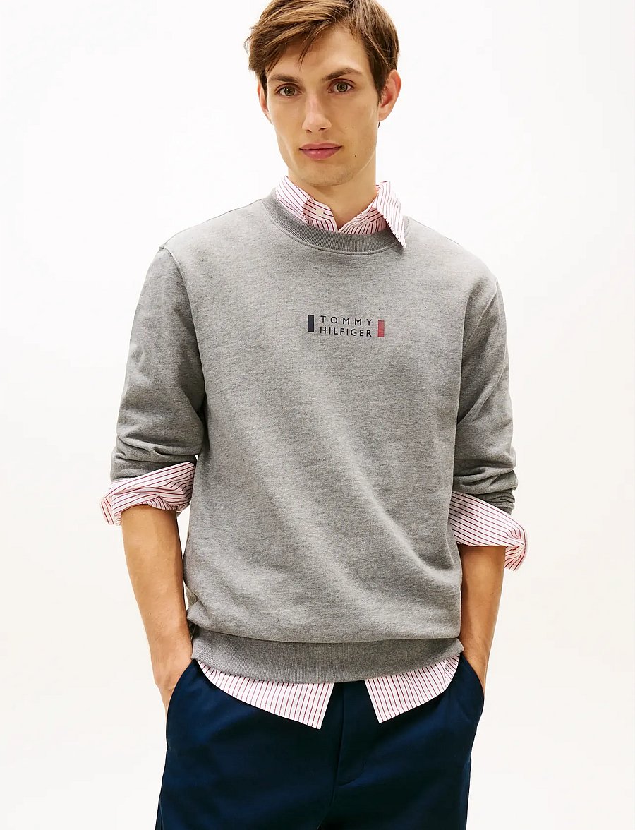 Tommy Hilfiger - BRAND LOVE SWEATSHIRT - shop efter anledning - medium grey heather - 0