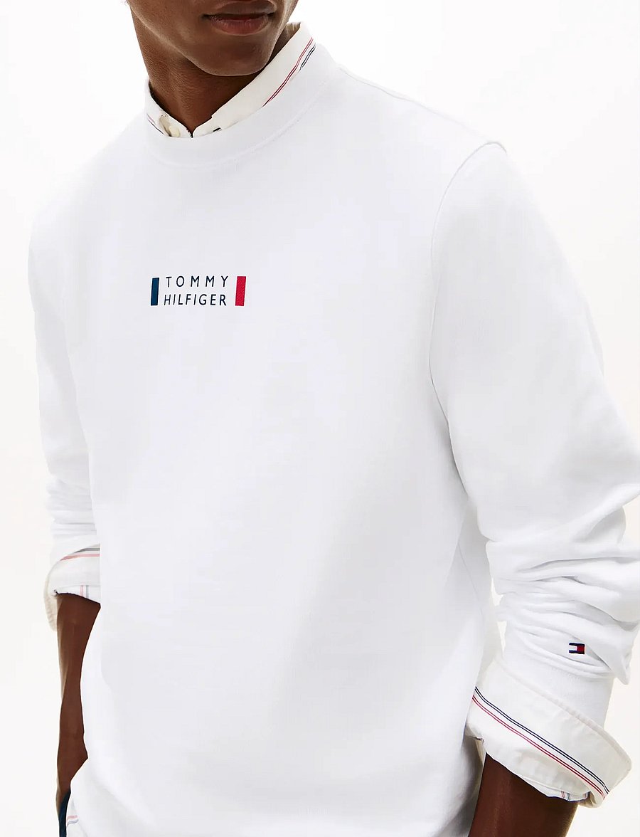 Tommy Hilfiger - BRAND LOVE SWEATSHIRT - shoppa efter tillfälle - white - 4