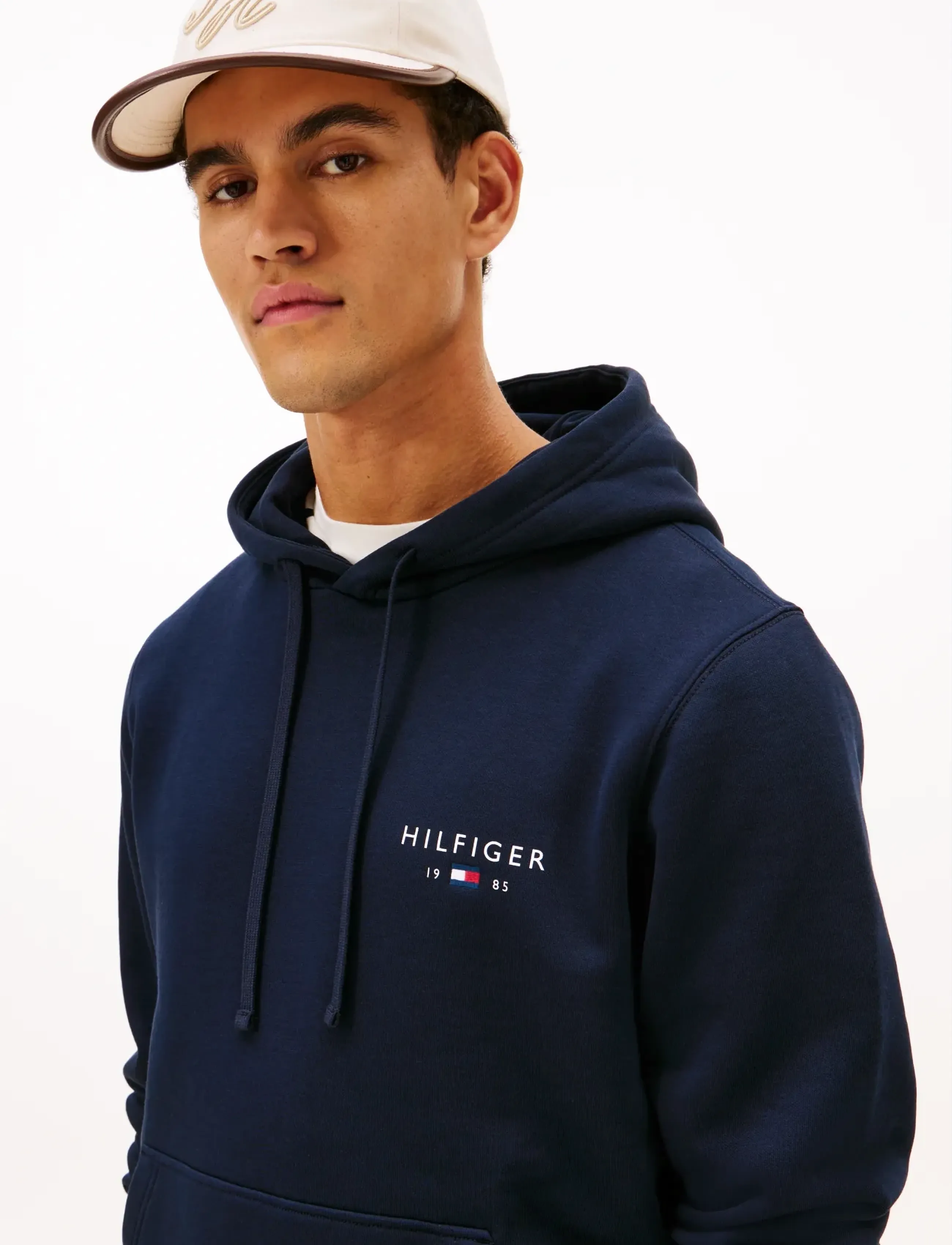 Tommy Hilfiger - BRAND LOVE SMALL HILFIGER HOODIE - hættetrøjer - desert sky - 4