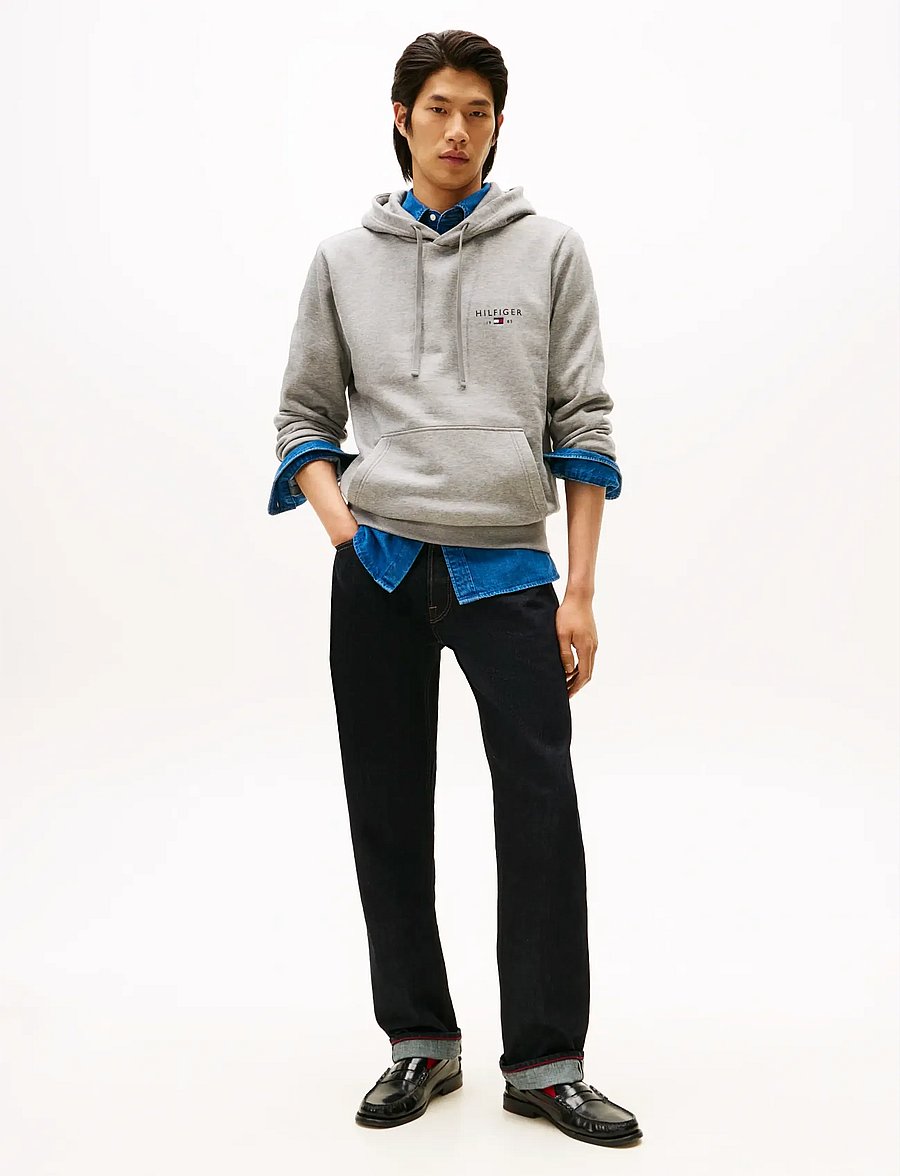Tommy Hilfiger - BRAND LOVE SMALL HILFIGER HOODIE - sweats à capuche - medium grey heather - 2