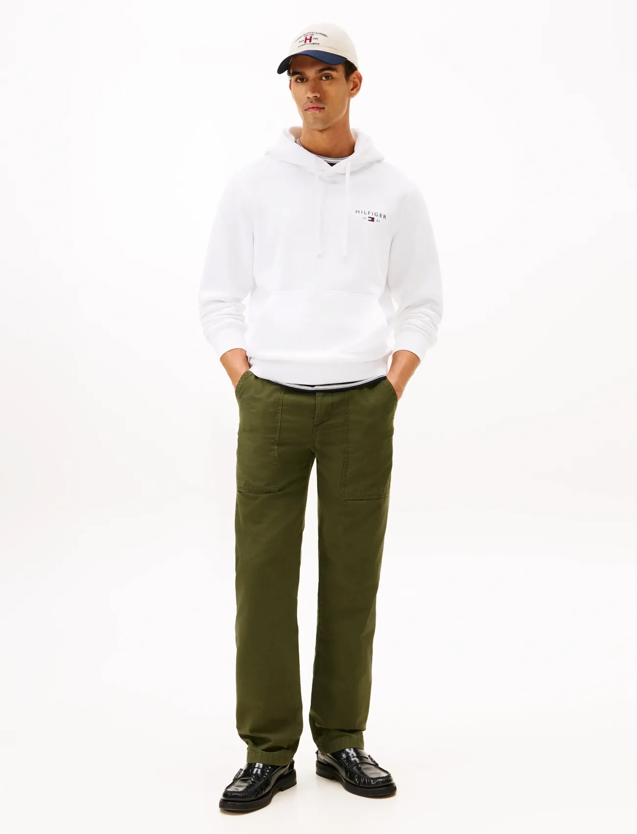 Tommy Hilfiger - BRAND LOVE SMALL HILFIGER HOODIE - hættetrøjer - white - 2