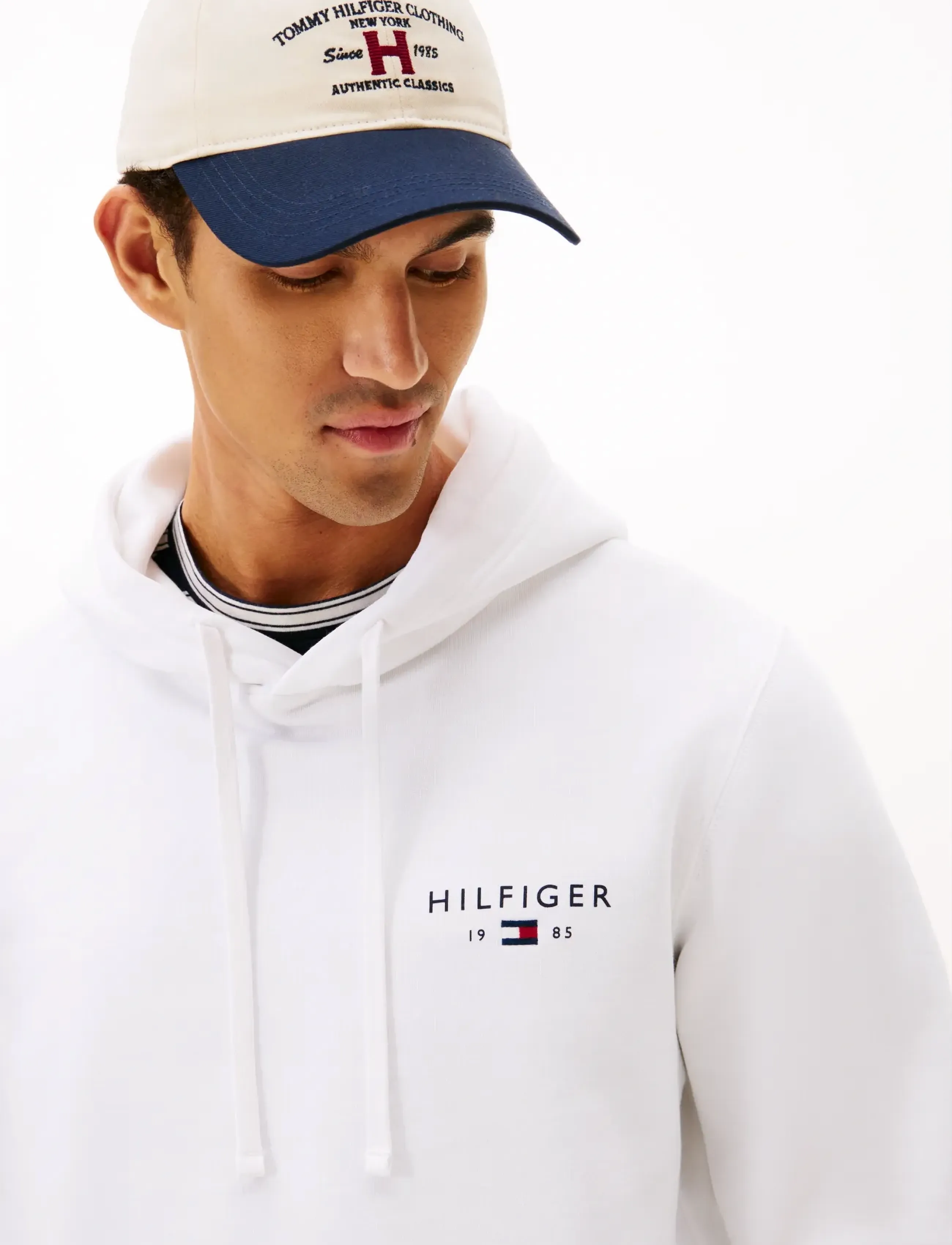 Tommy Hilfiger - BRAND LOVE SMALL HILFIGER HOODIE - hættetrøjer - white - 4