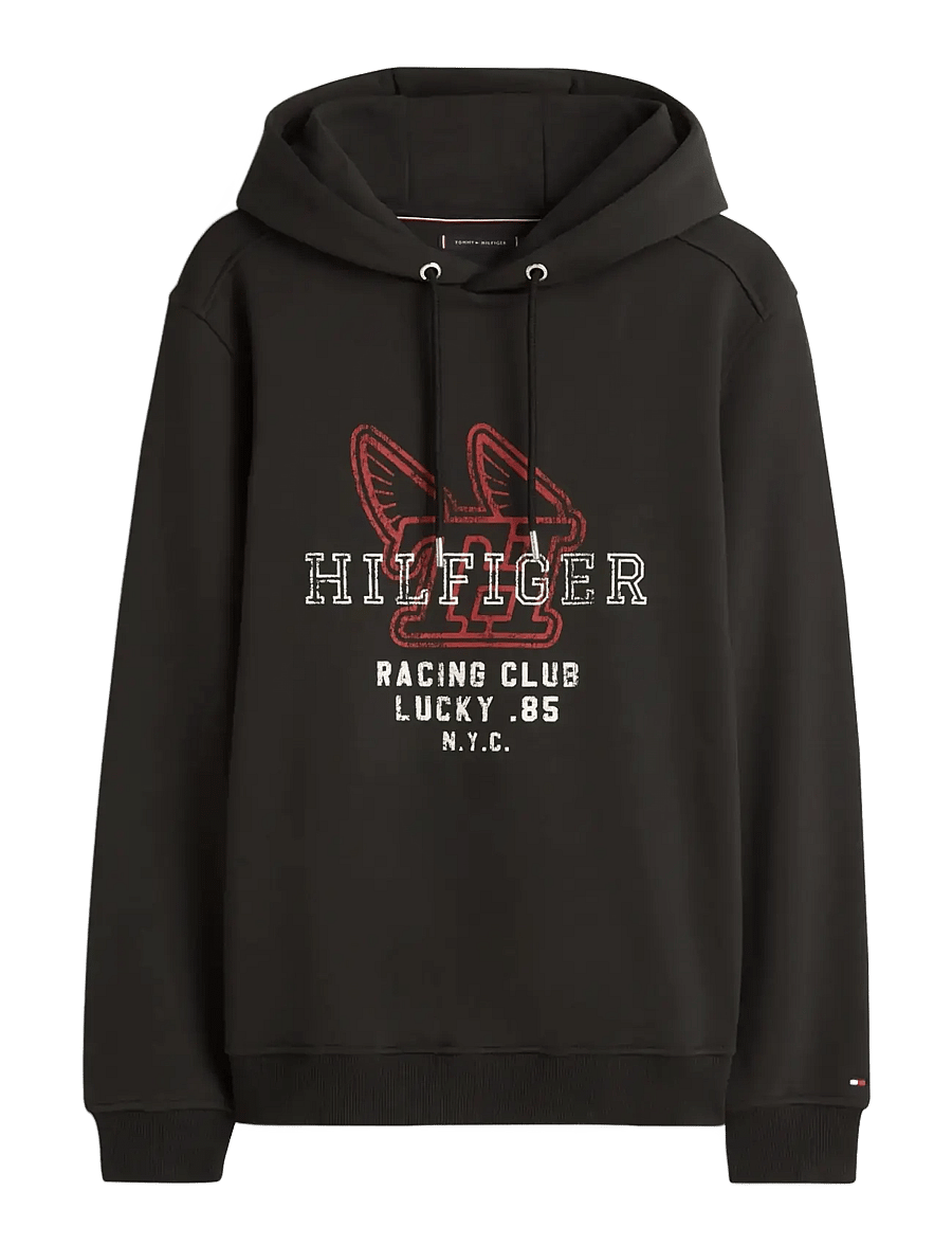Tommy Hilfiger - MODERN ATH GRAPHIC HOODY - sweats à capuche - black - 1