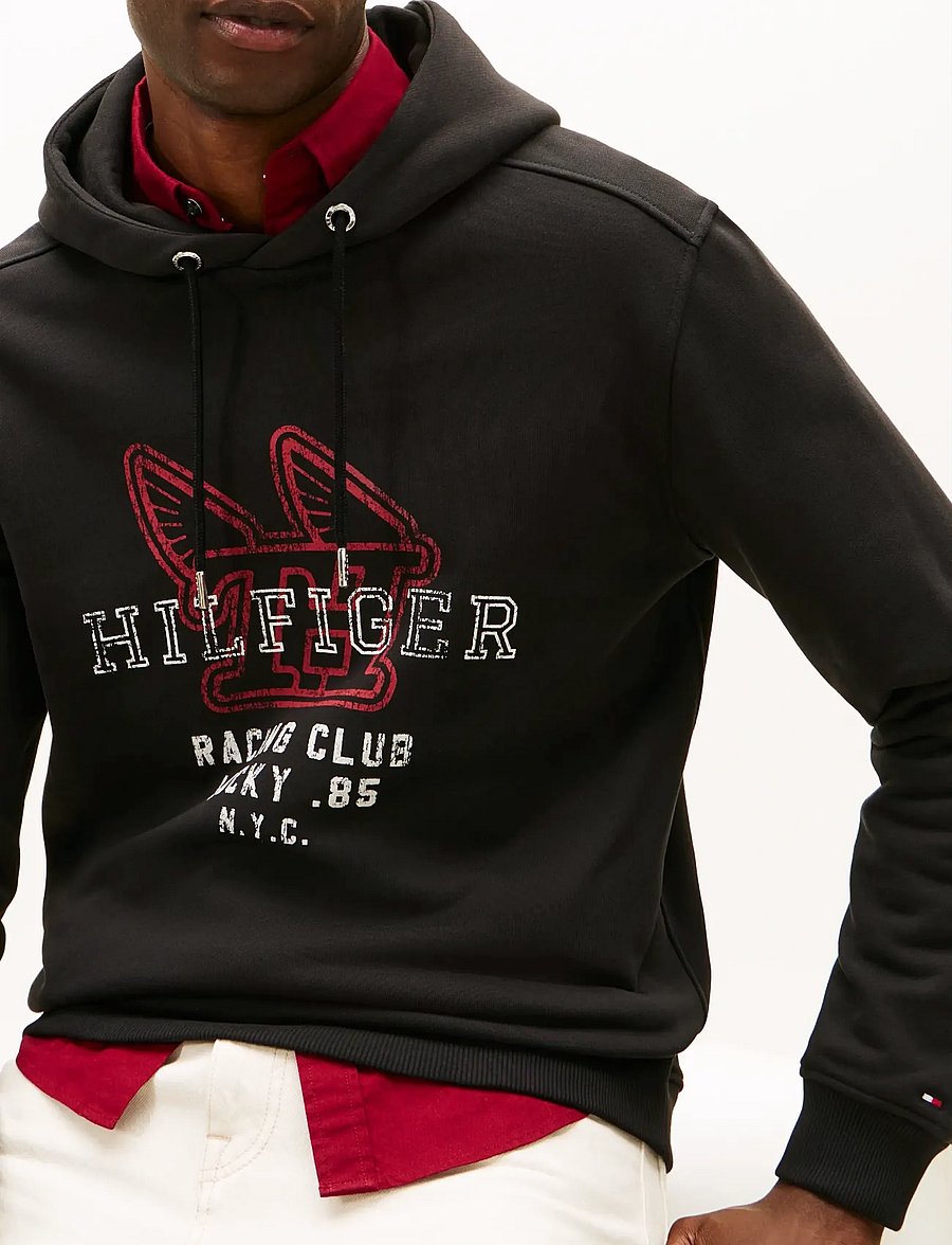 Tommy Hilfiger - MODERN ATH GRAPHIC HOODY - sweats à capuche - black - 4