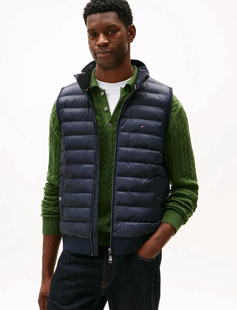 Tommy Hilfiger - MIX MEDIA ESS RWB VEST - westen - desert sky - 0