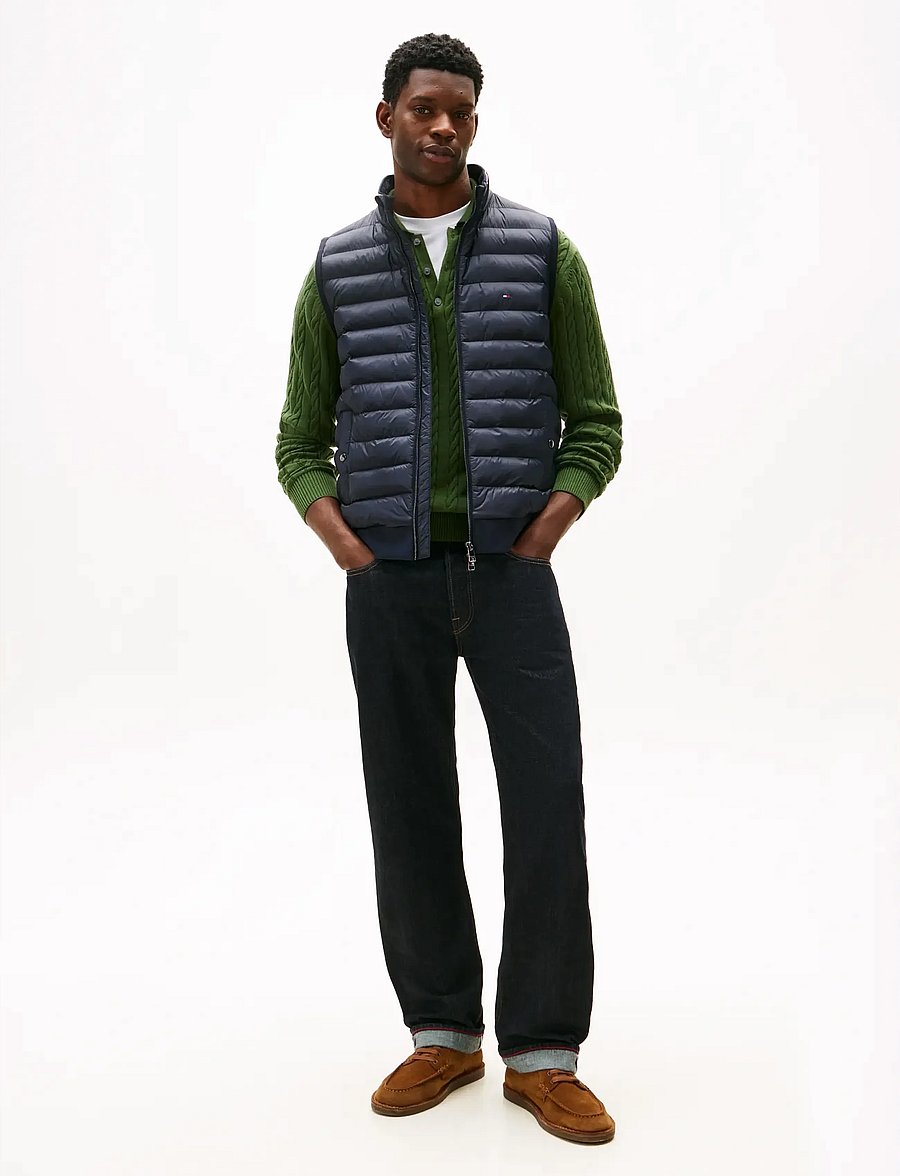 Tommy Hilfiger - MIX MEDIA ESS RWB VEST - westen - desert sky - 2